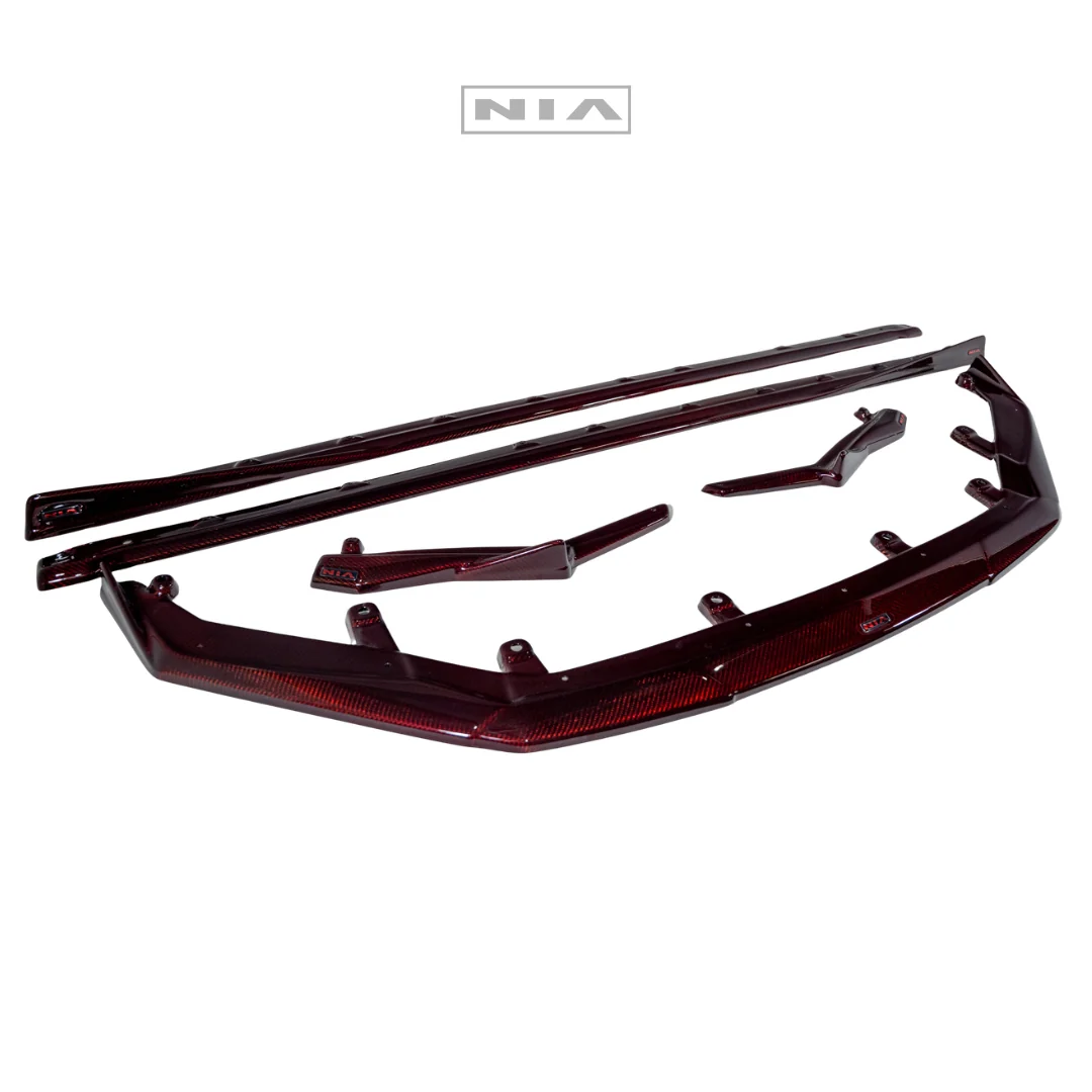 Lexus IS F-Sport NIA full splitter lip bodykit 5pcs (front lip, side skirts, rear apron spats) 2021-2025 in ABS or Carbon Fiber - Image 5