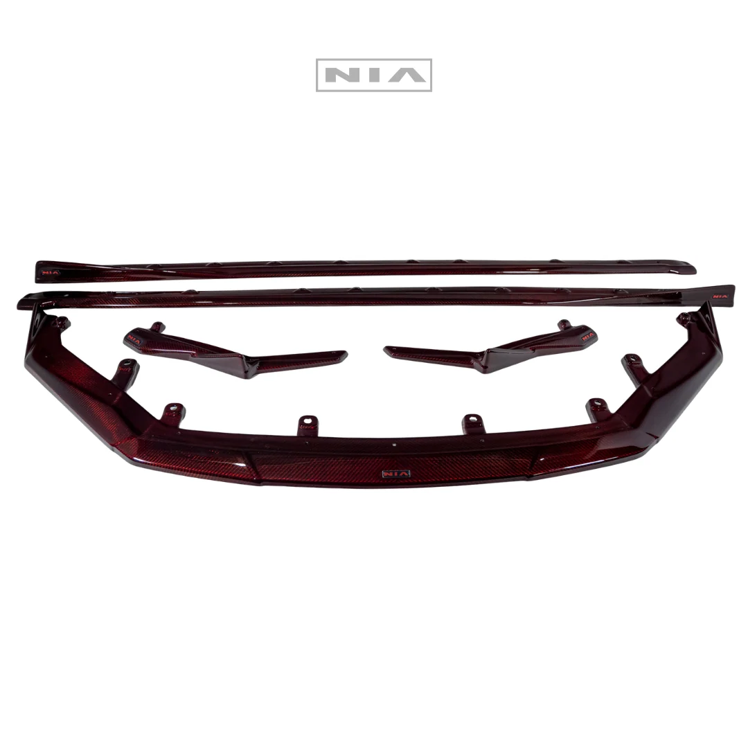 Lexus IS F-Sport NIA full splitter lip bodykit 5pcs (front lip, side skirts, rear apron spats) 2021-2025 in ABS or Carbon Fiber - Image 6