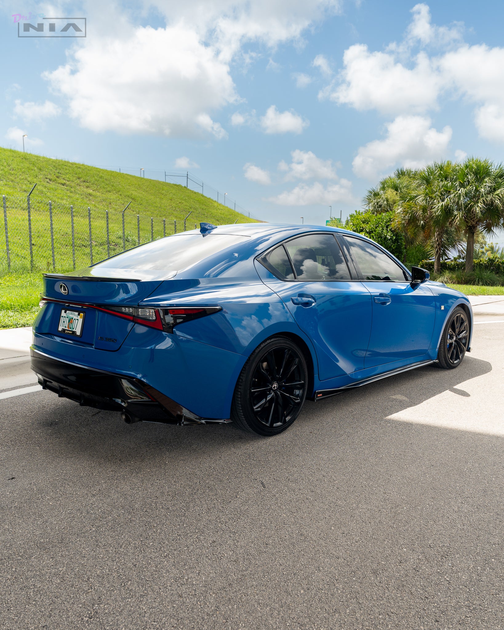 Lexus IS F-Sport NIA full splitter lip bodykit 5pcs (front lip, side skirts, rear apron spats) 2021-2025 in ABS or Carbon Fiber - Image 8