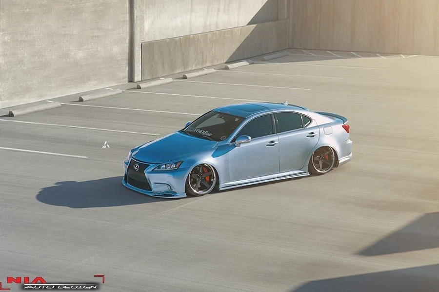 Lexus IS F-Sport NIA side skirts lip bodykit 2006-2013 in ABS - Image 4
