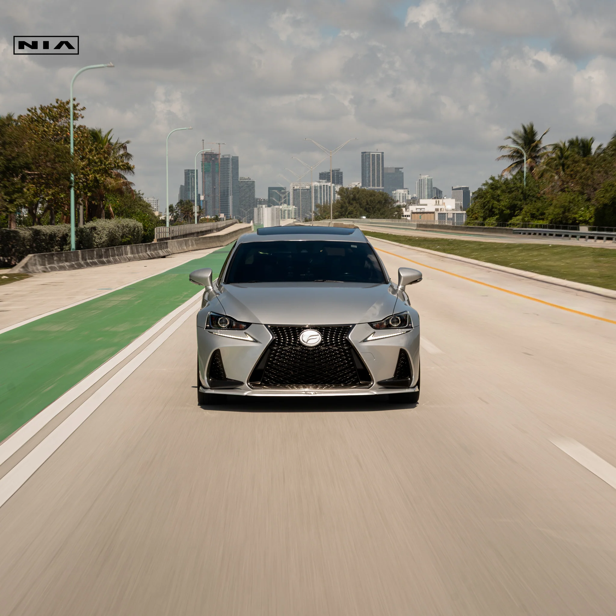 Lexus IS Base Model, F-Sport NIA Front Splitter Lip body kit 2017-2020 in ABS - Image 6
