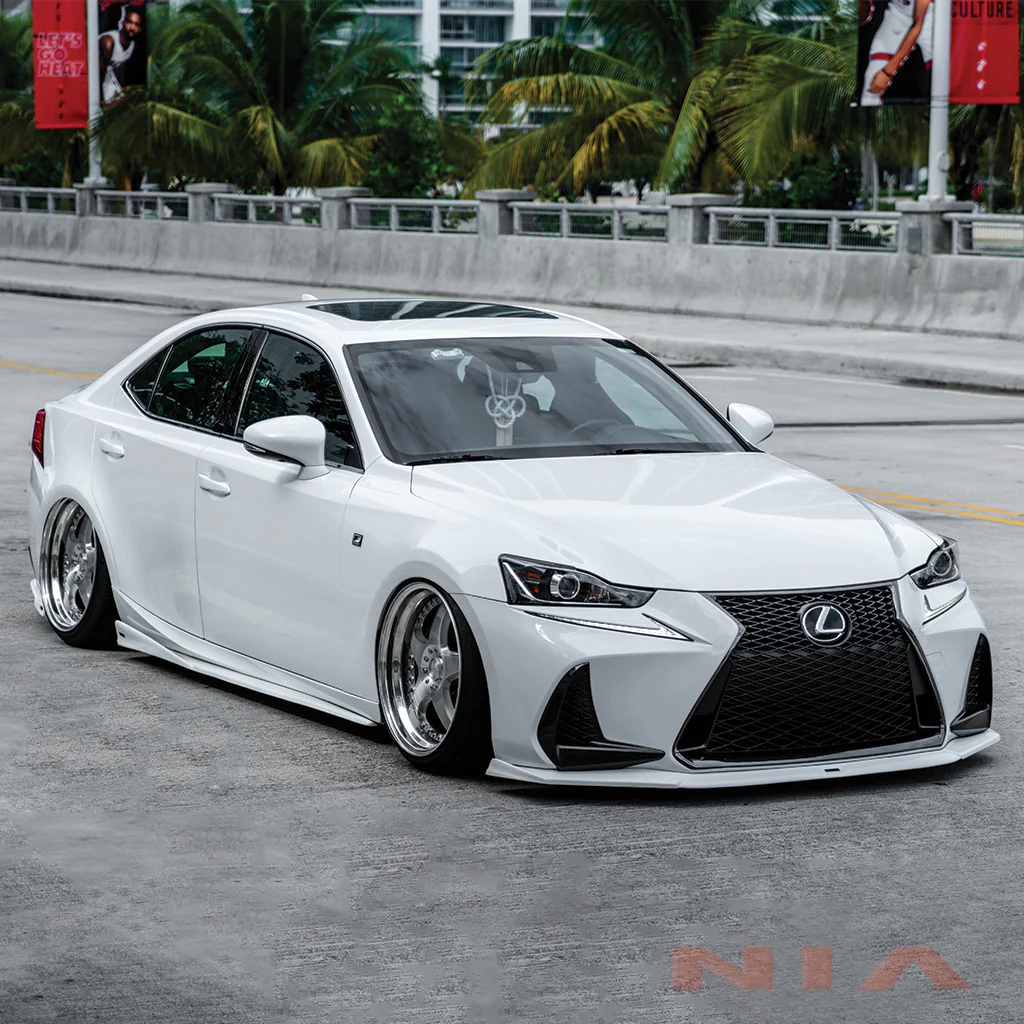 Lexus IS Base Model, F-Sport NIA Front Splitter Lip body kit 2017-2020 in ABS - Image 7