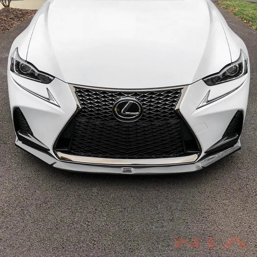 Lexus IS Base Model, F-Sport NIA Front Splitter Lip body kit 2017-2020 in ABS - Image 8