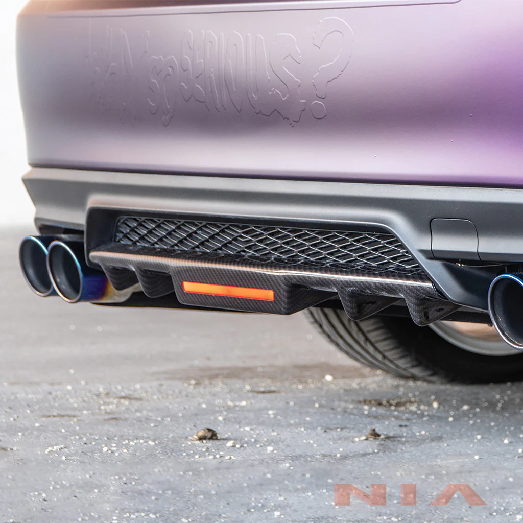 Lexus IS F-Sport NIA rear lip bumper extension Diffuser bodykit 2017-2020 in ABS - Image 3