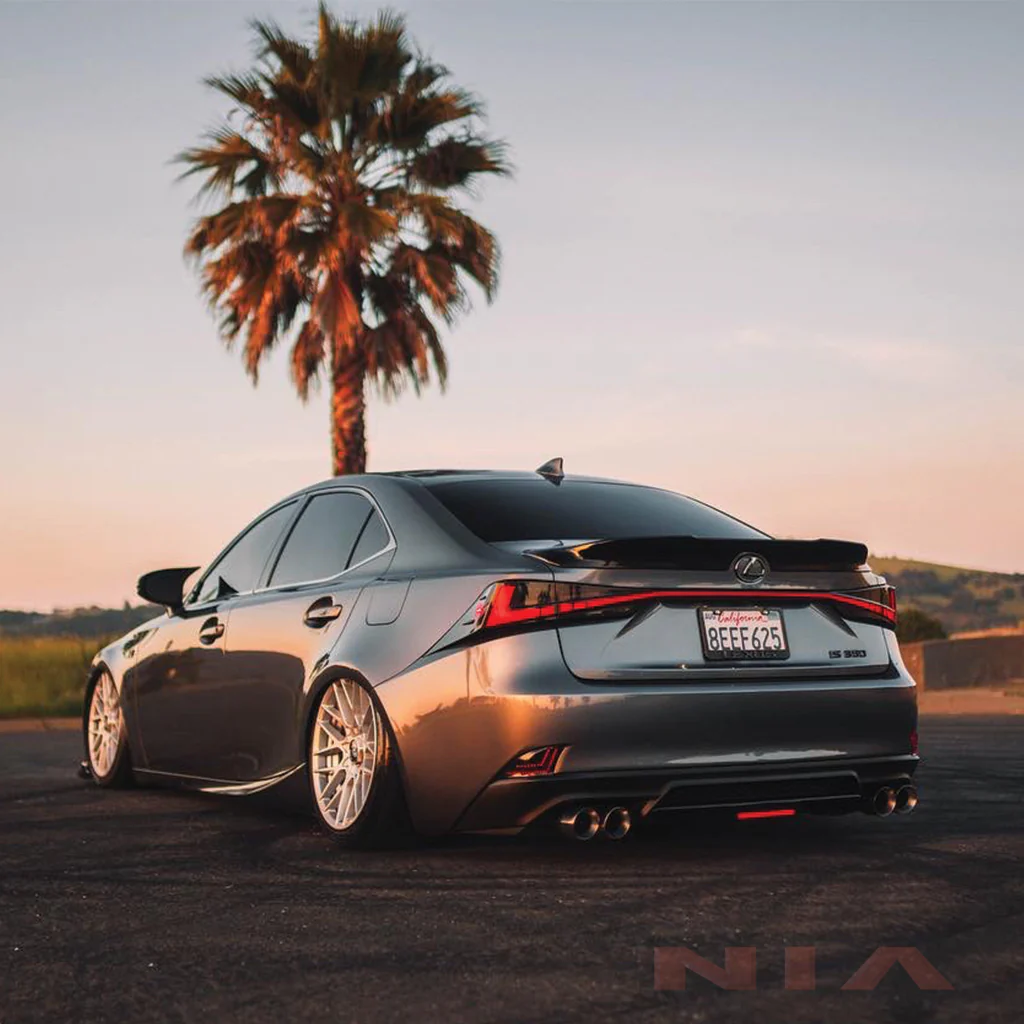 Lexus IS F-Sport NIA rear lip bumper extension Diffuser bodykit 2017-2020 in ABS - Image 5