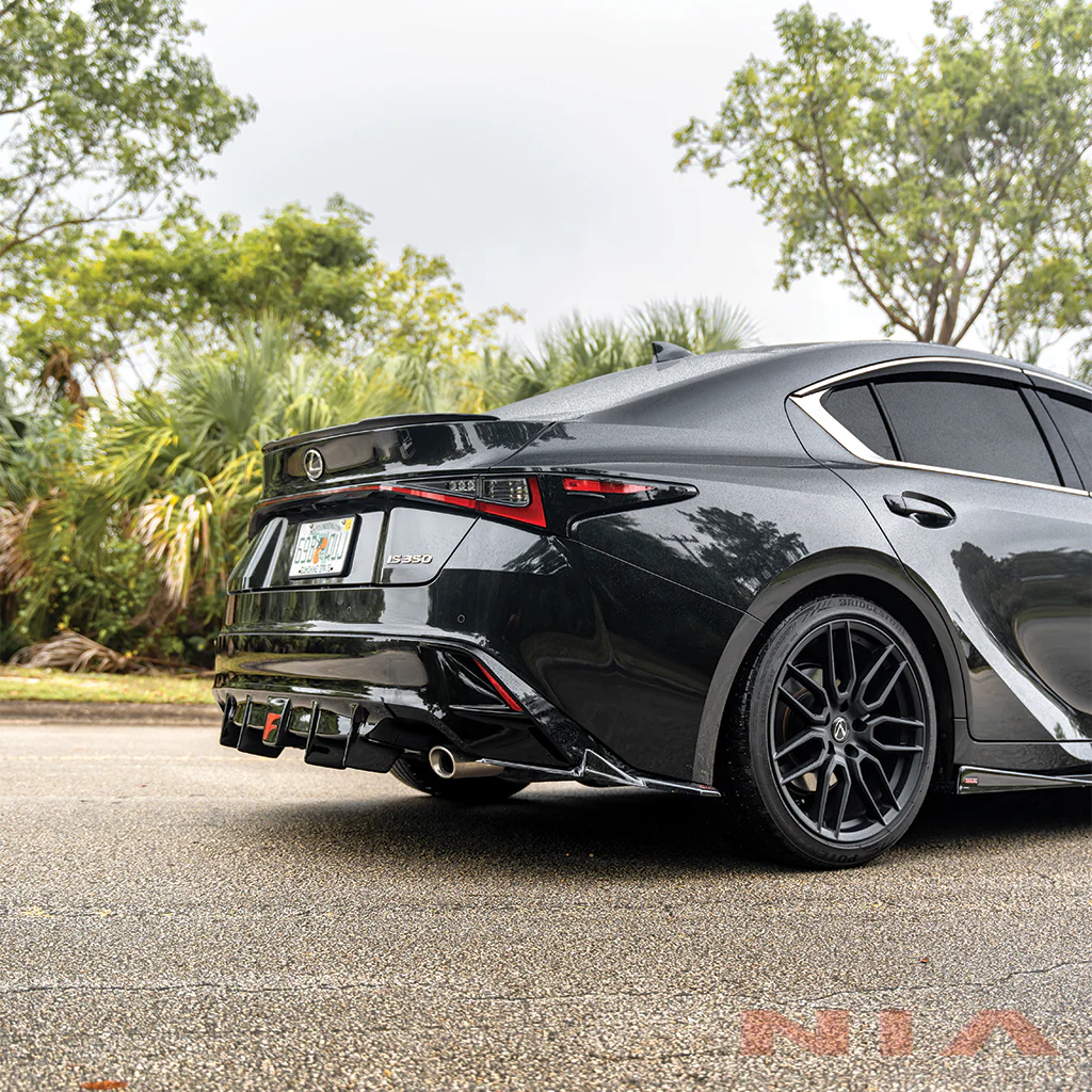 Lexus IS Base Model, F-Sport NIA Rear Lip Spats bodykit 2021-2026 in ABS or Carbon Fiber - Image 13