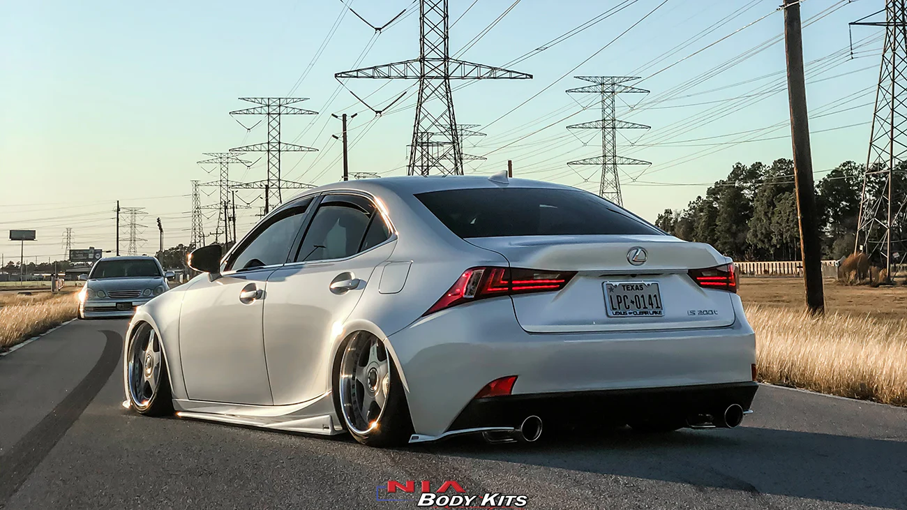 Lexus IS Base Model NIA Rear Lip Spats bodykit 2014-2016 in ABS - Image 2