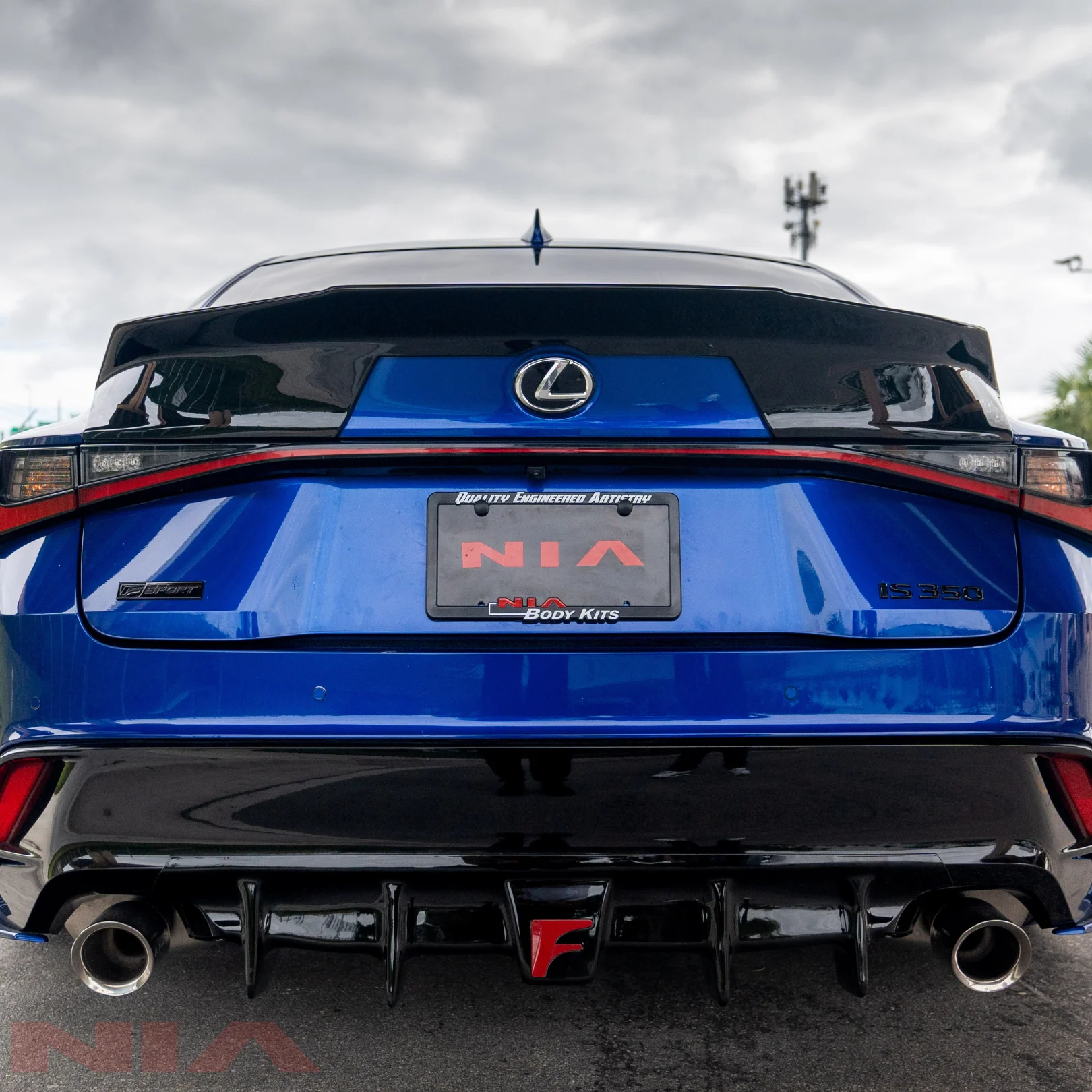 Lexus IS Base Model, F-sport, IS500 NIA Rear Duck Bill Trunk Spoiler V2 2021-2025 in ABS - Image 5