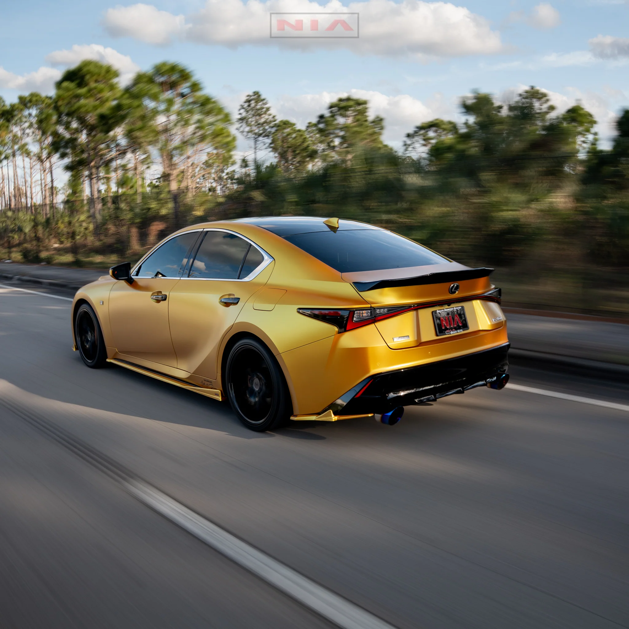 Lexus IS Base Model, F-Sport NIA  Rear ducktail Wing Spoiler V1 2021-2025  in ABS - Image 3