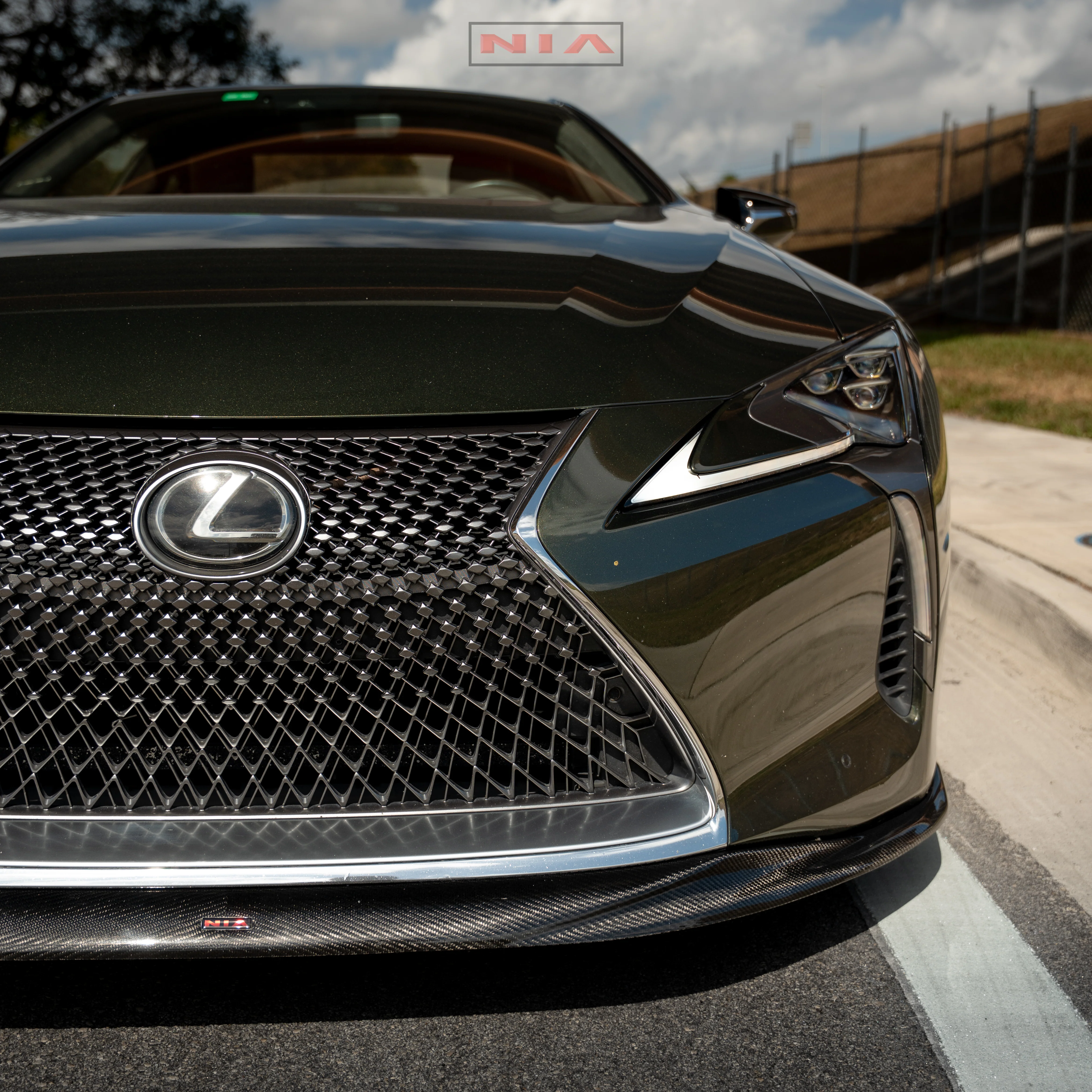 Lexus LC 500 NIA Front Splitter 2018-2026 in ABS or Carbon Fiber - Image 9