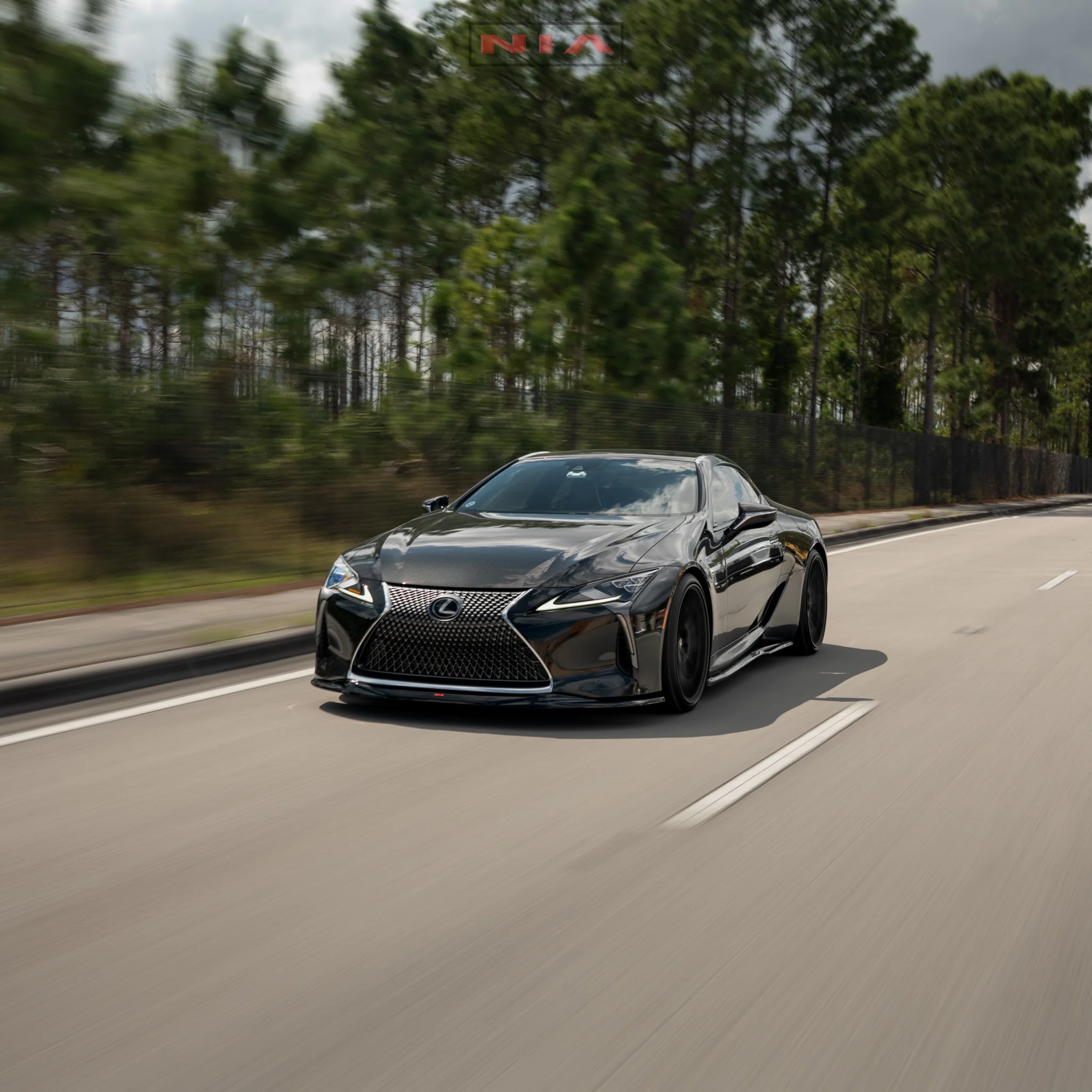 Lexus LC 500 NIA Full Kit 6pcs (Front splitter, side skirts, rear spats, ducktail spoiler)2018-2026 in ABS - Image 10