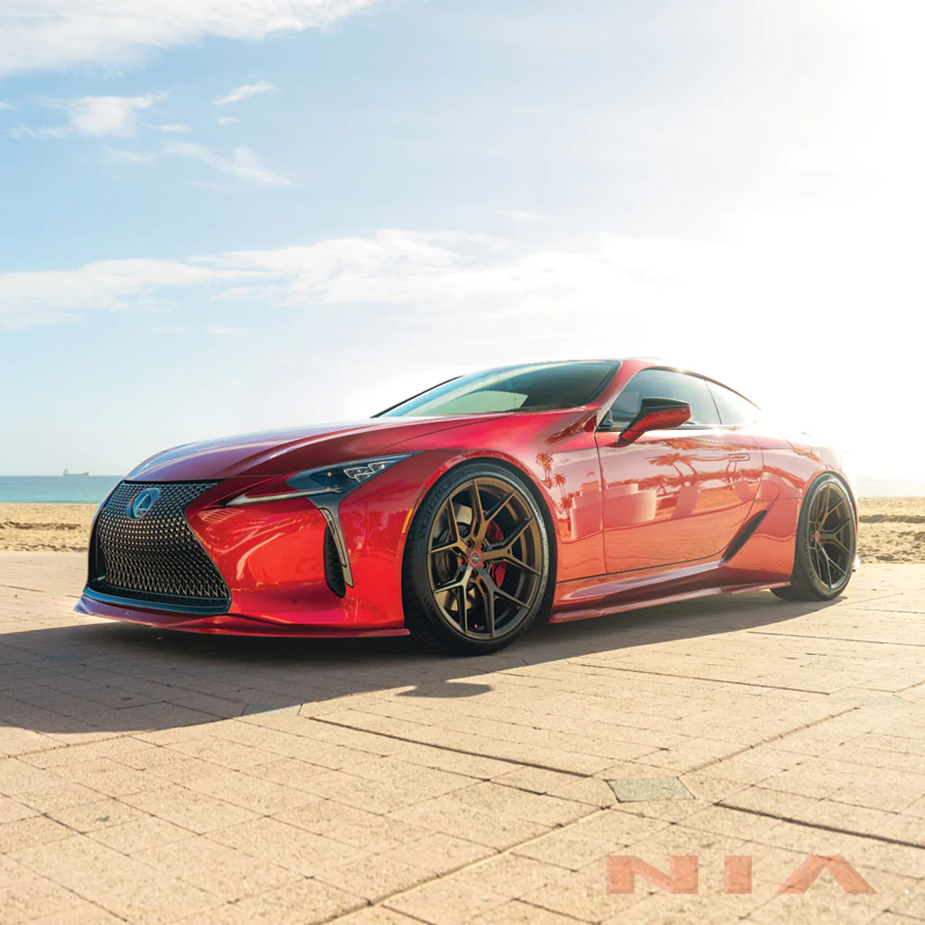 Lexus LC 500 NIA Full Kit 6pcs (Front splitter, side skirts, rear spats, ducktail spoiler)2018-2026 in ABS - Image 13