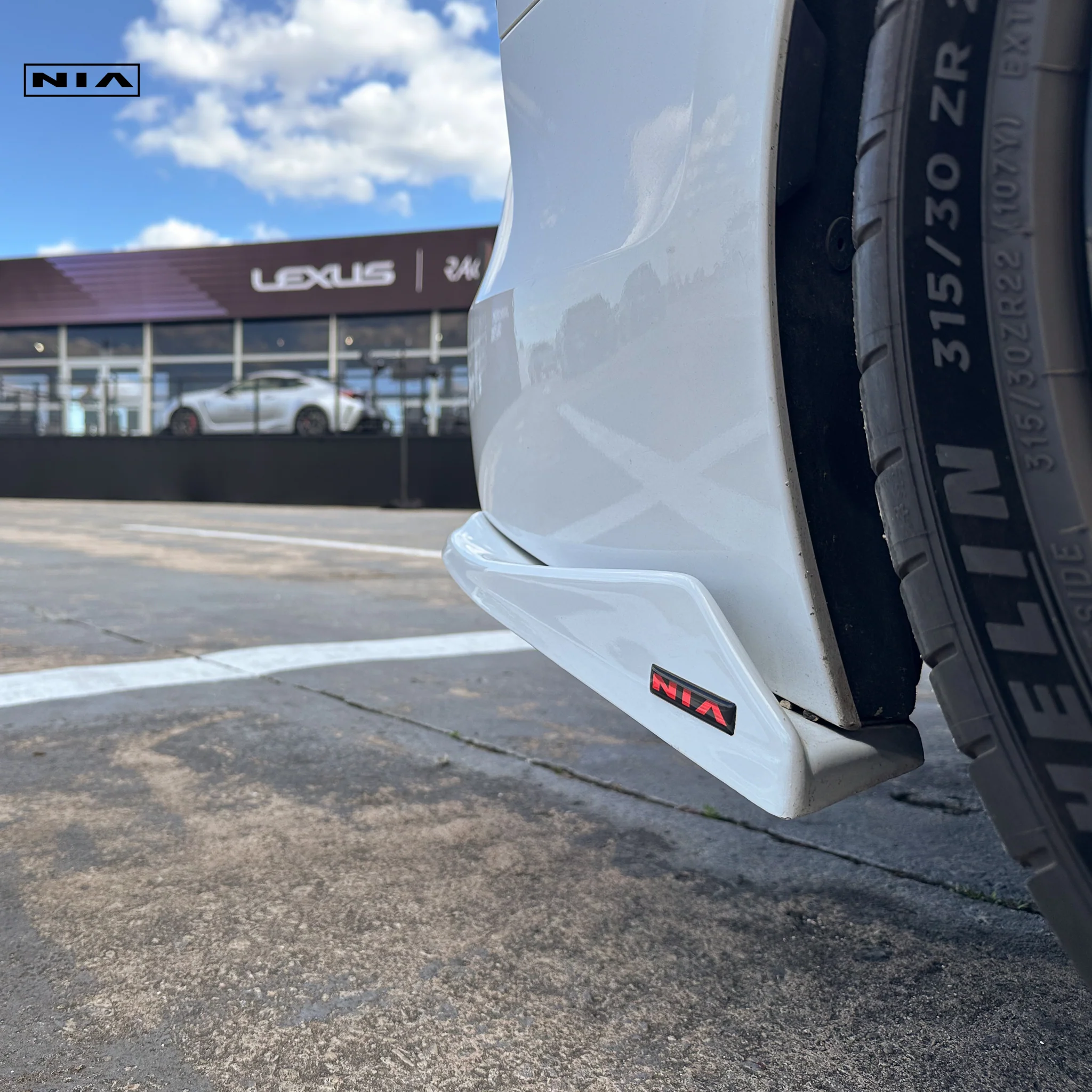 Lexus LC 500 NIA Rear Spats 2018-2026 in ABS or Carbon Fiber - Image 3