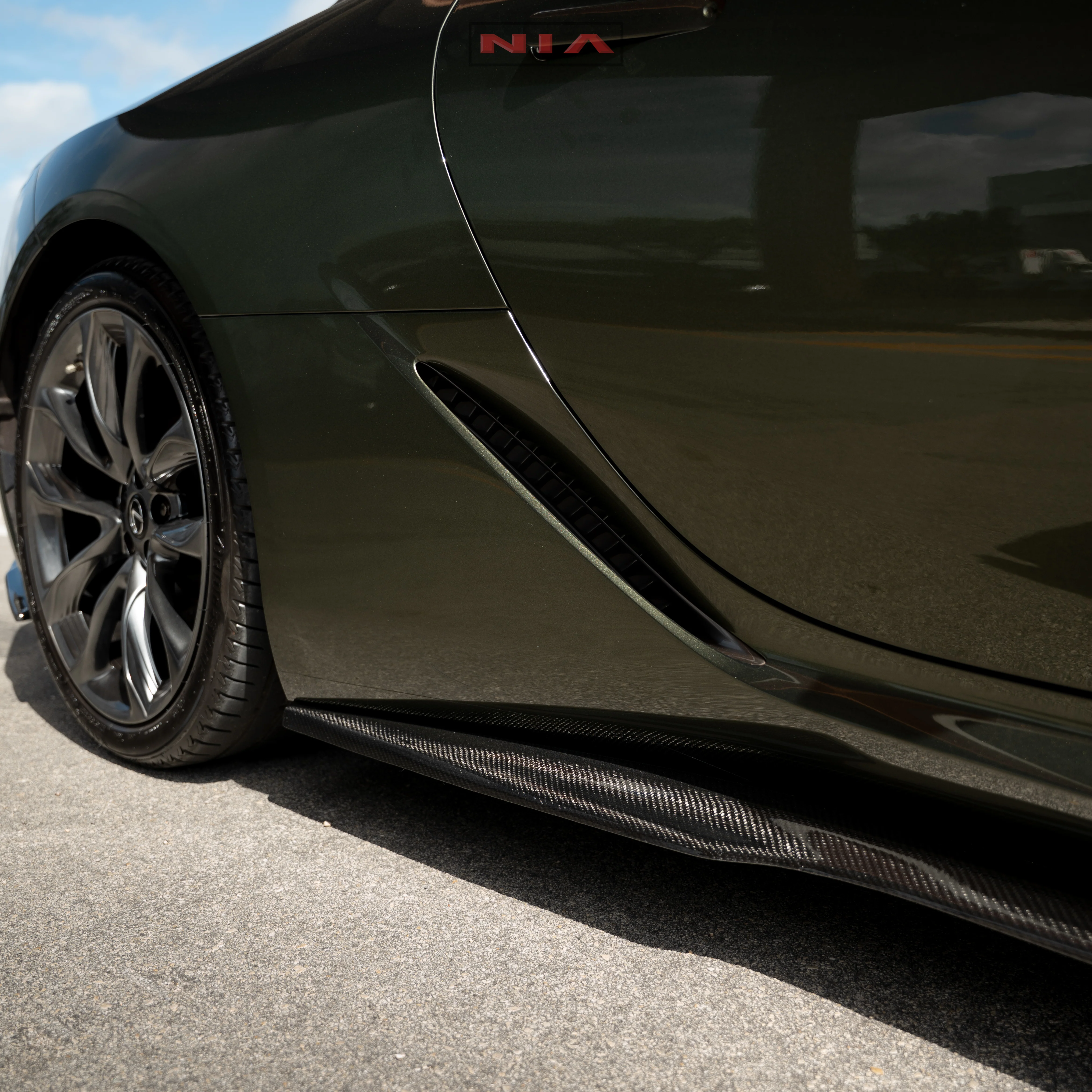 Lexus LC 500 NIA Side Skirt 2018-2026 in ABS or Carbon Fiber - Image 11