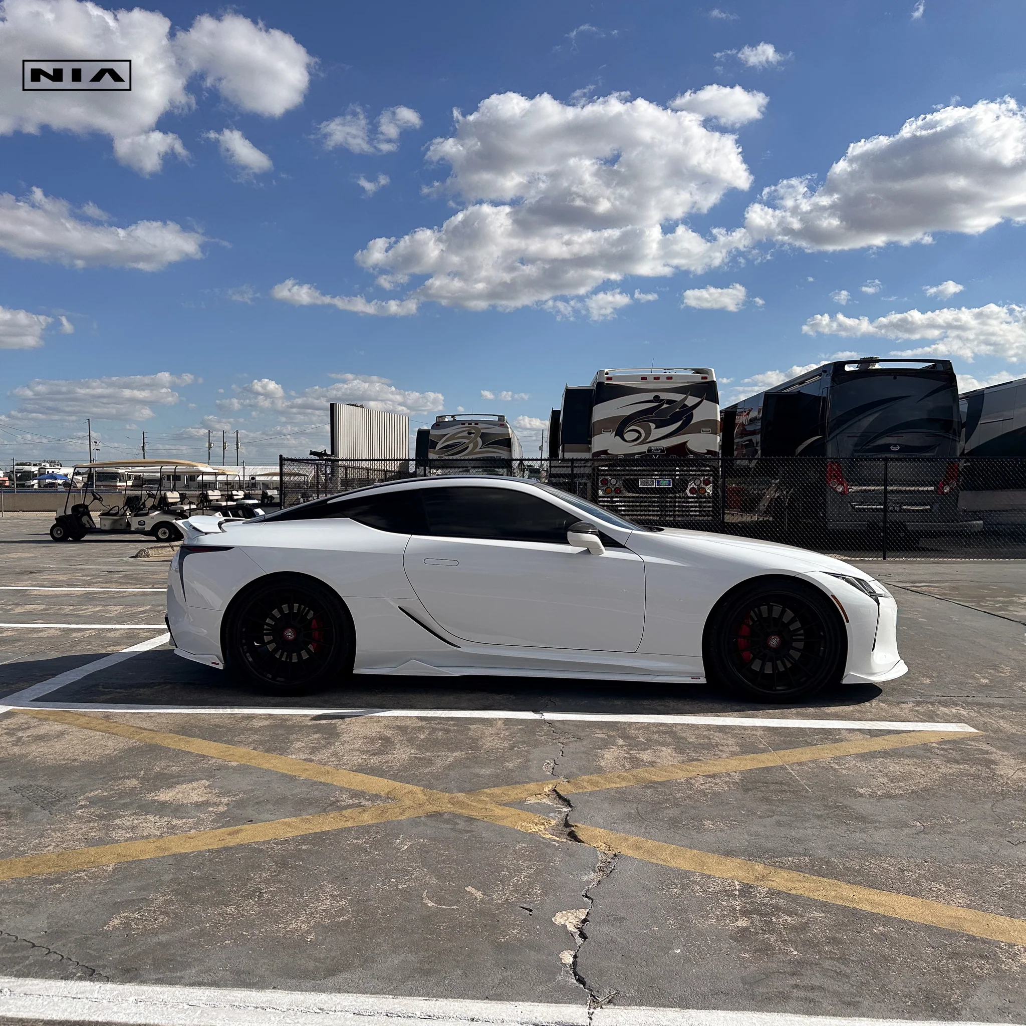 Lexus LC 500 NIA Side Skirt 2018-2026 in ABS or Carbon Fiber - Image 3