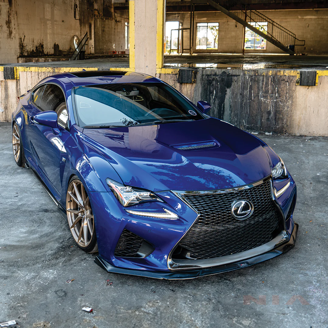 Lexus RC-F NIA Front Splitter Lip body kit 2015-2019 in ABS or Carbon Fiber - Image 10