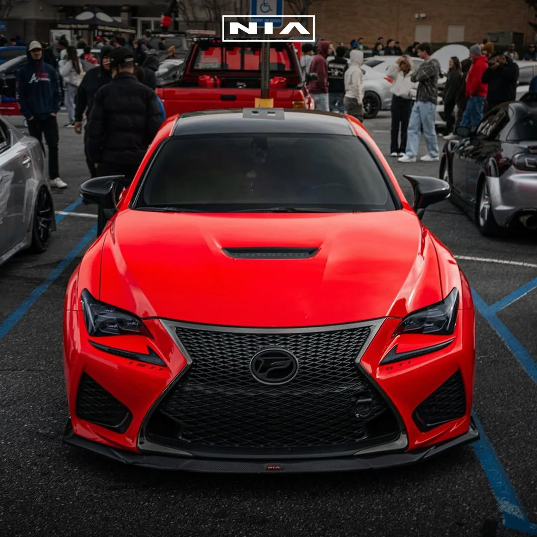 Lexus RC-F NIA Front Splitter Lip body kit 2015-2019 in ABS or Carbon Fiber - Image 3