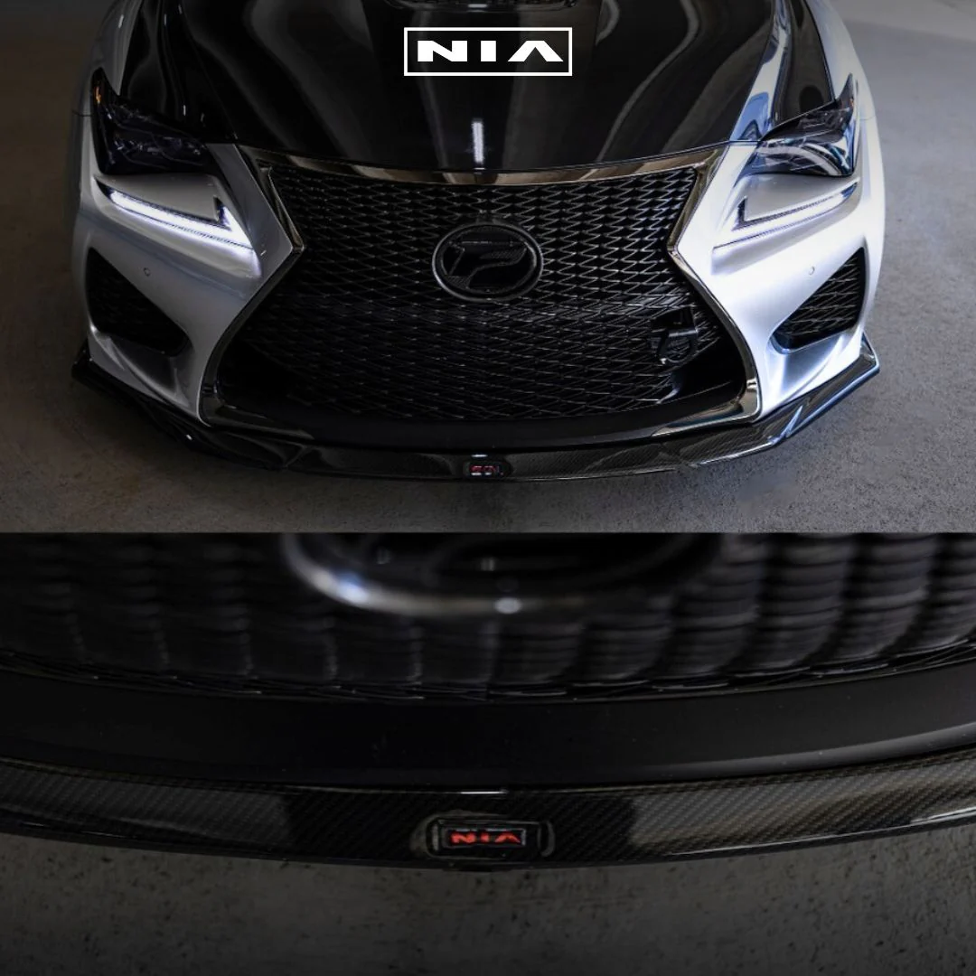 Lexus RC-F NIA Front Splitter Lip body kit 2015-2019 in ABS or Carbon Fiber - Image 4