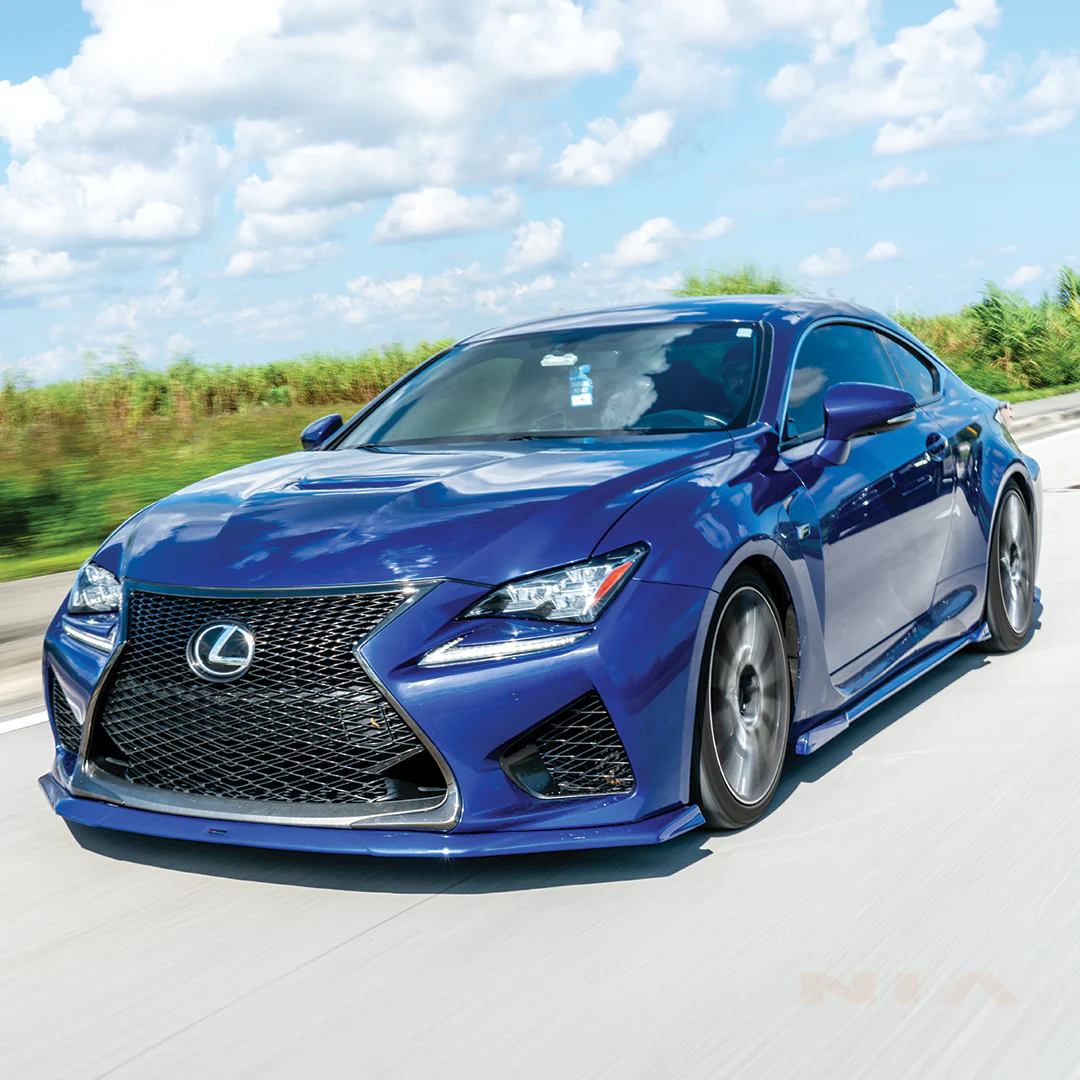 Lexus RC-F NIA Front Splitter Lip body kit 2015-2019 in ABS or Carbon Fiber - Image 7