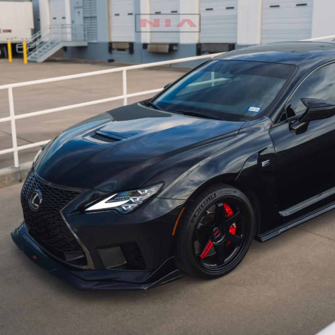 Lexus RC-F NIA Front Splitter Lip body kit 2020-2025 in ABS or Carbon Fiber - Image 3