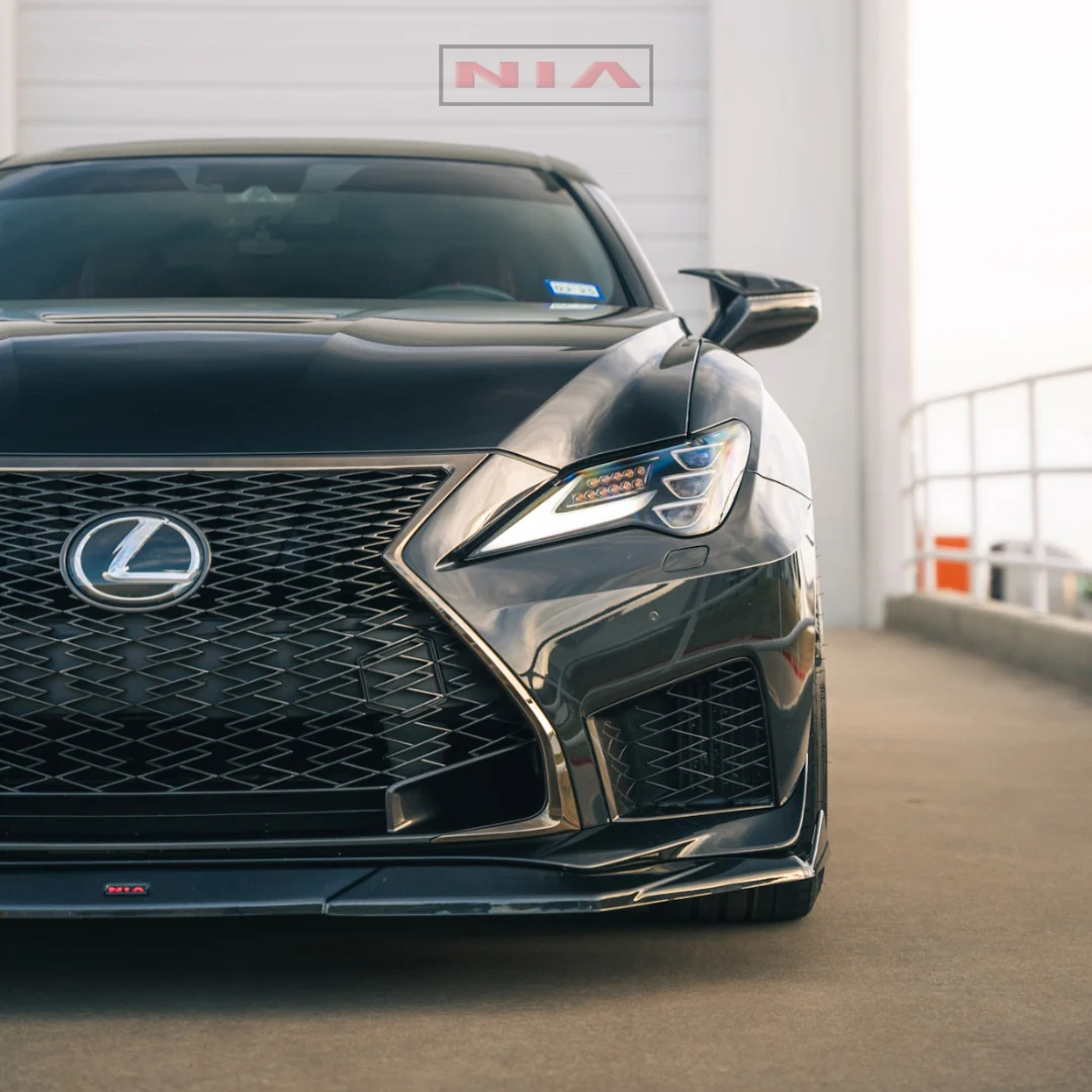 Lexus RC-F NIA Front Splitter Lip body kit 2020-2025 in ABS or Carbon Fiber - Image 4