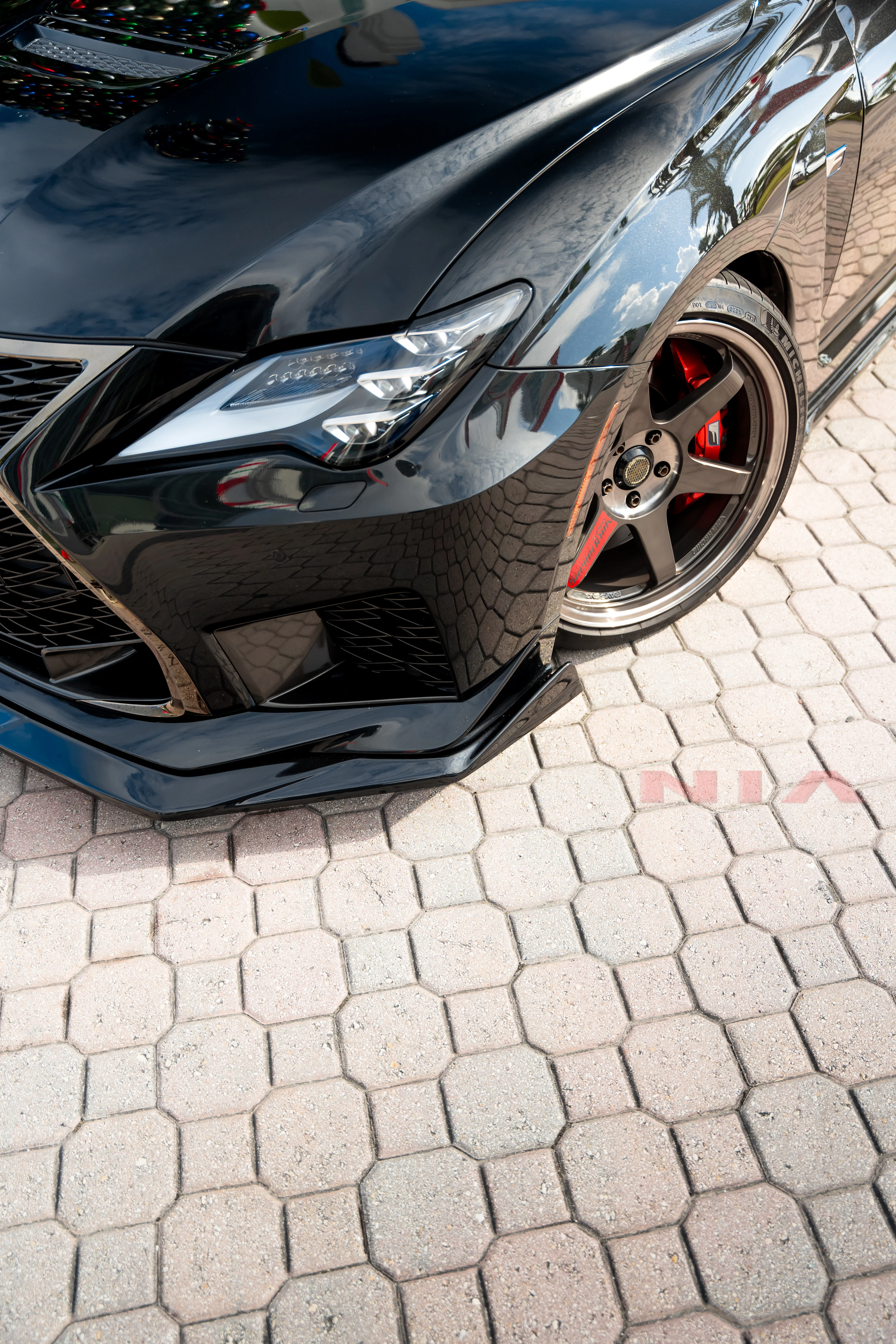 Lexus RC-F NIA Front Splitter Lip body kit 2020-2025 in ABS or Carbon Fiber - Image 6
