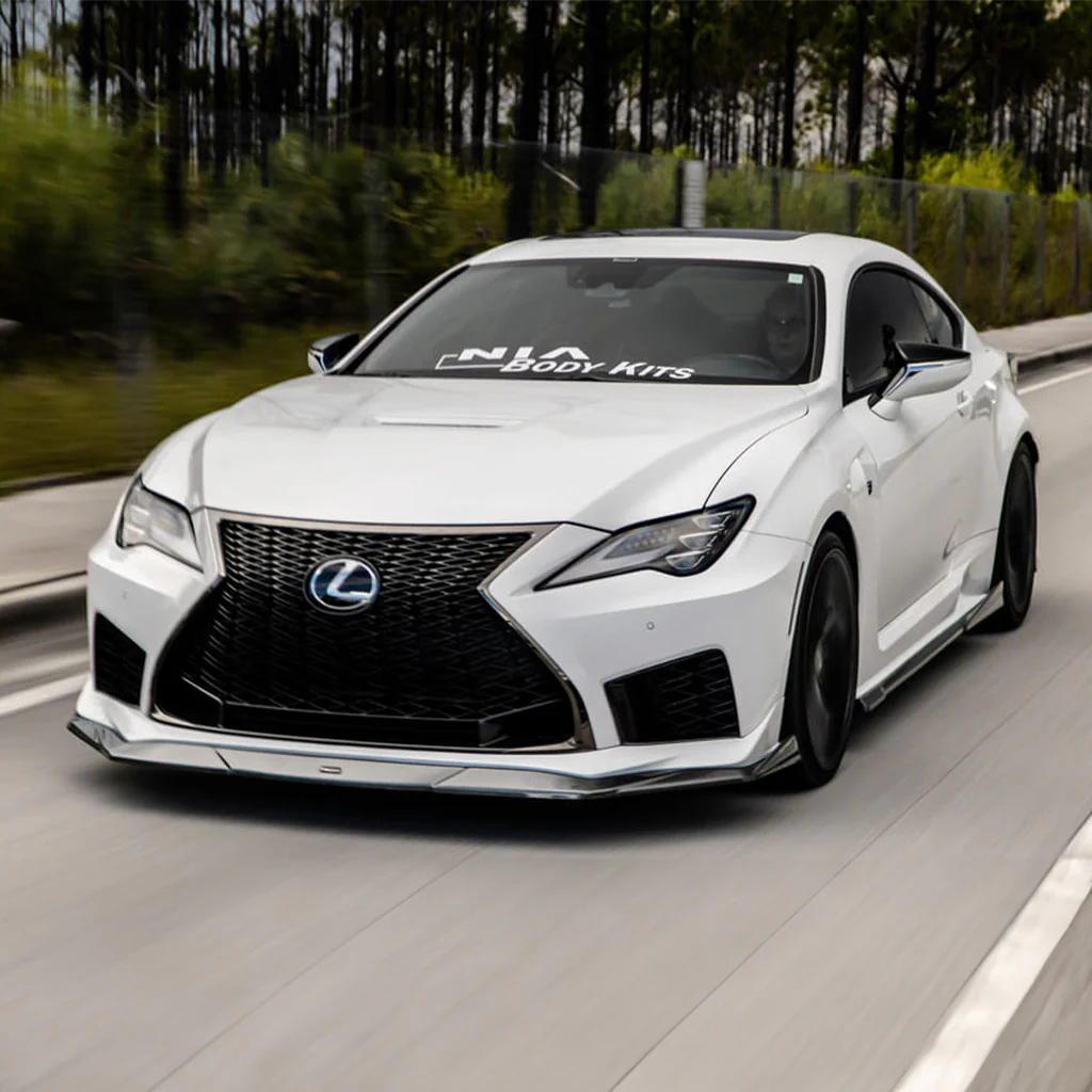Lexus RC-F NIA Front Splitter Lip body kit 2020-2025 in ABS or Carbon Fiber - Image 8