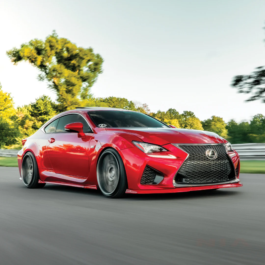 Lexus RC-F NIA Full lip Body Kit 5pcs (Front Splitter, Side Skirt Rockers, Rear apron spats) 2015-2019 s in ABS or Carbon Fiber - Image 3