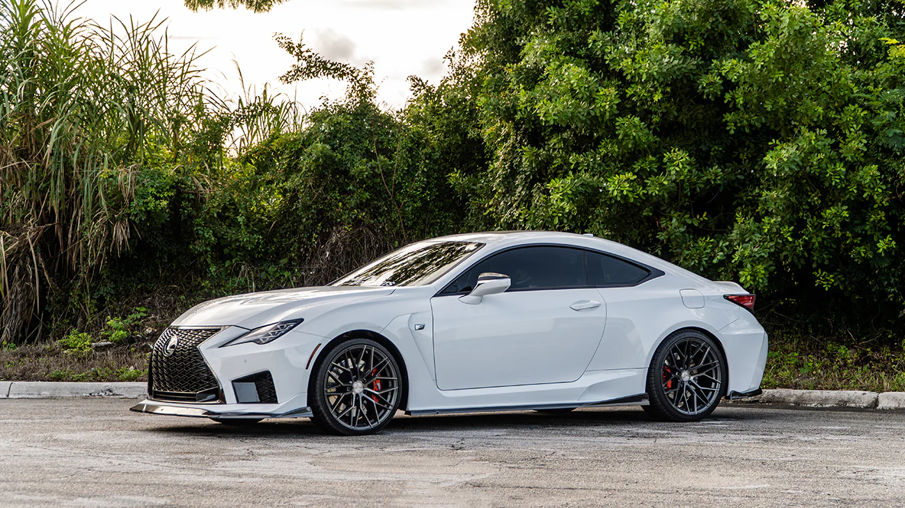 Lexus RC-F NIA full splitter lip bodykit 5pcs (front lip, side skirts, rear apron spats) 2020-2025 in ABS or Carbon Fiber - Image 10