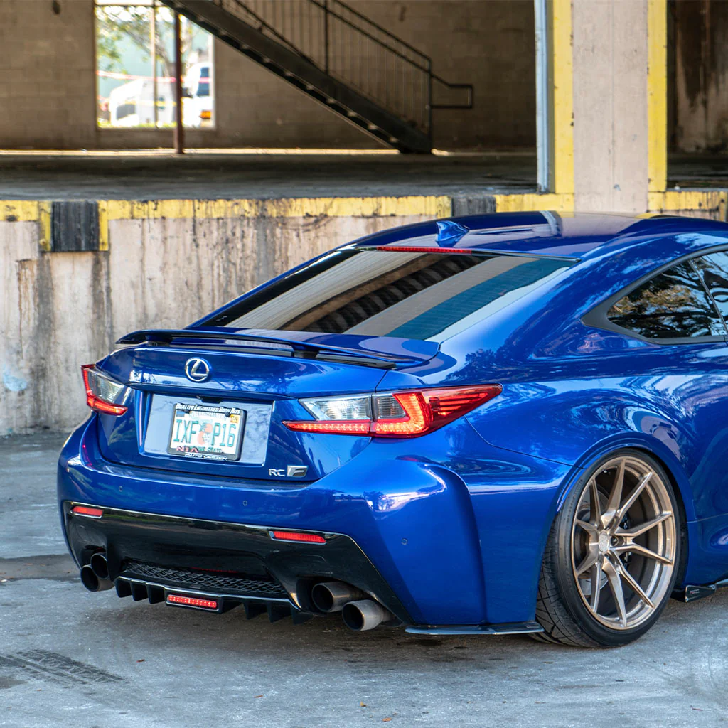 Lexus RC-F NIA Full lip Body Kit 6pcs (Front Splitter, Side Skirt Rockers, Rear apron spats, Diffuser Bumper Extension) 2015-2019 in ABS - Image 4
