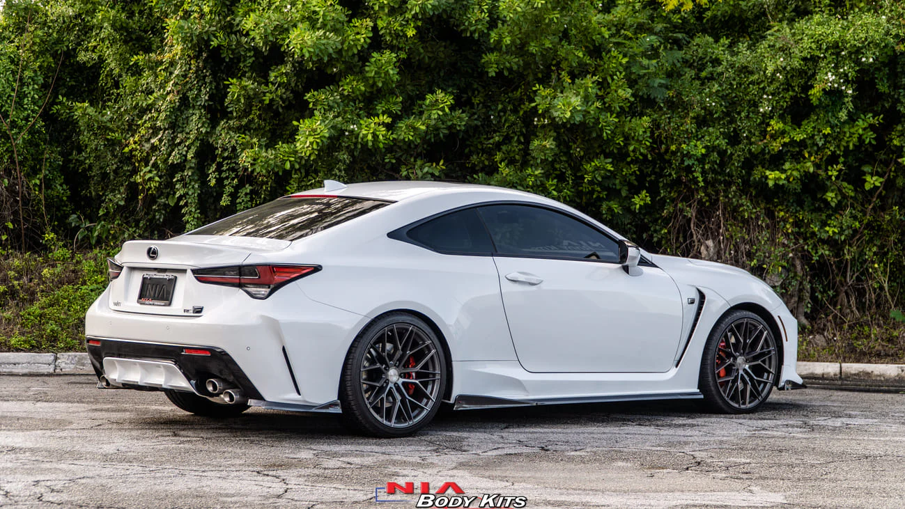 Lexus RC-F NIA Full lip Body Kit 6pcs (Front Splitter, Side Skirt Rockers, Rear apron spats, Diffuser Bumper Extension) 2020-2025 in ABS - Image 8