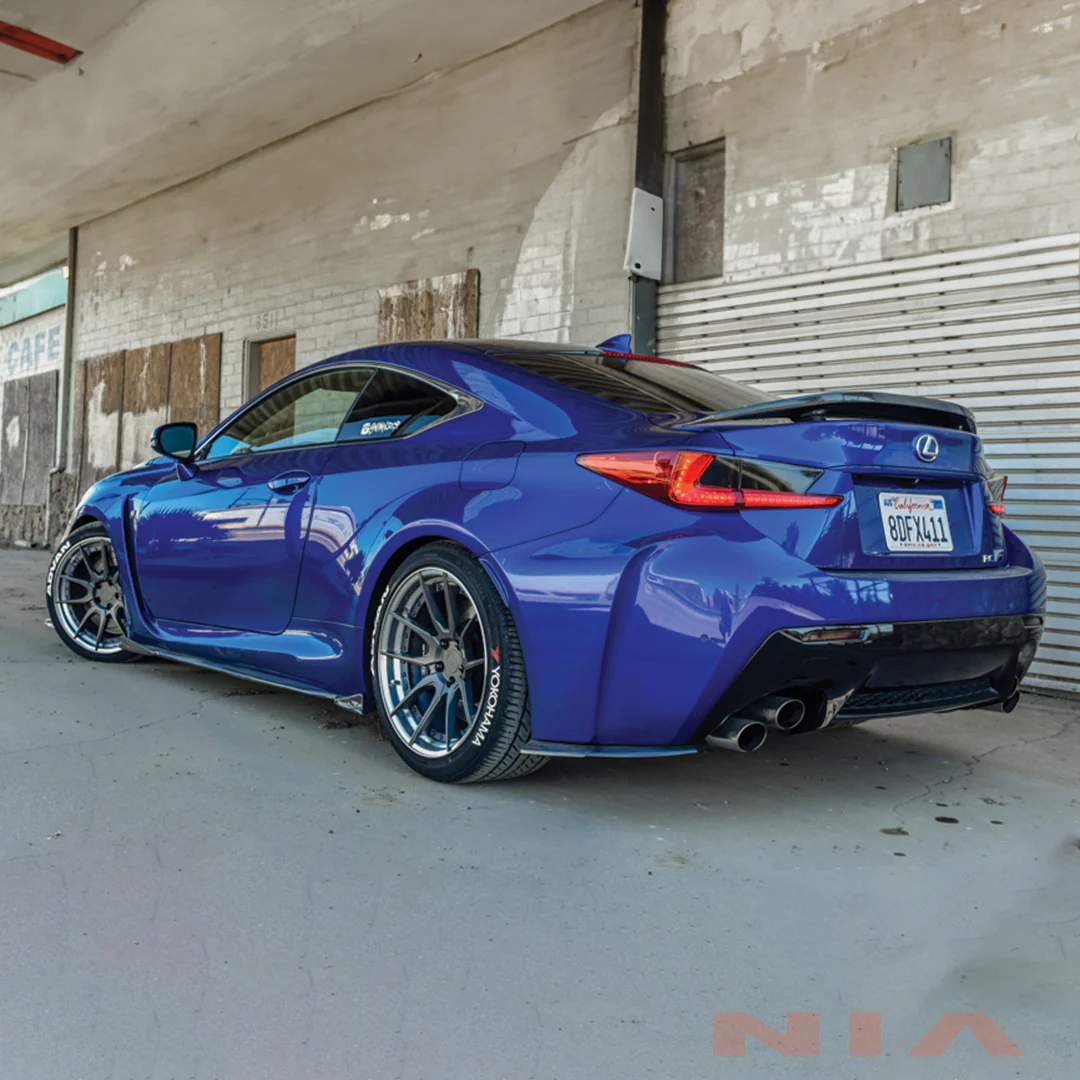 Lexus RC-F NIA Rear Lip Spats bodykit 2015-2019 in ABS or Carbon Fiber