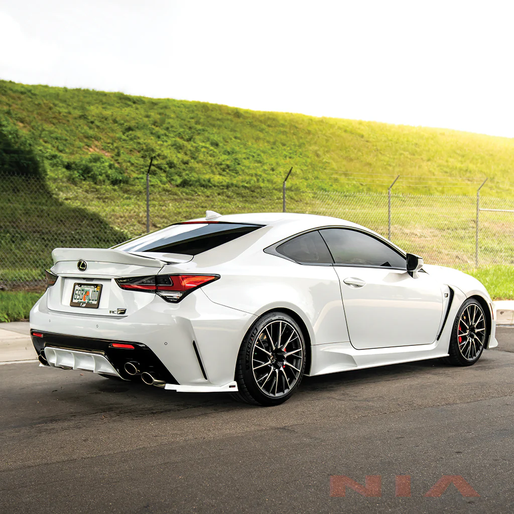 Lexus RC-F NIA Rear Lip Spats bodykit 2020-2025 in ABS or Carbon Fiber - Image 5