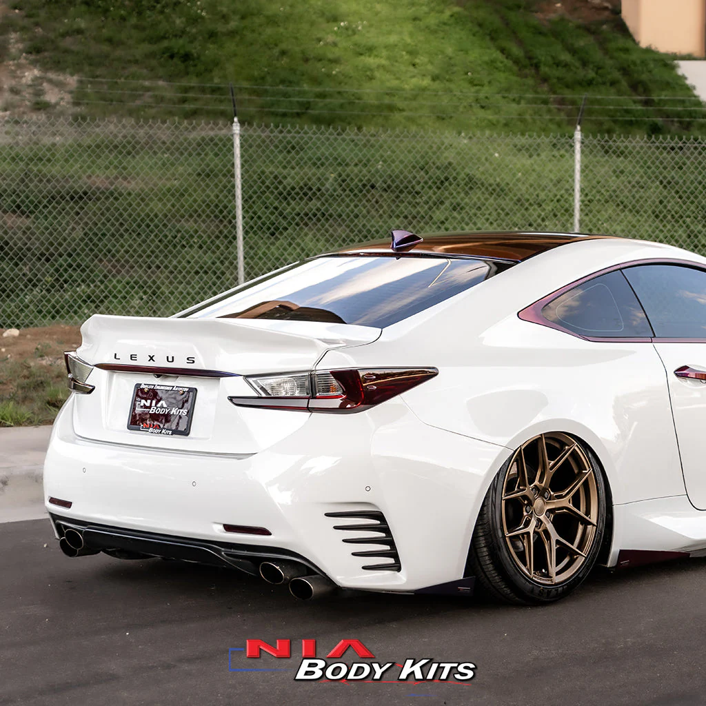 Lexus RC-F NIA Rear Wing Ducktail Spoiler V3 w/ New Lexus Emblem 2015-2025 in ABS - Image 10