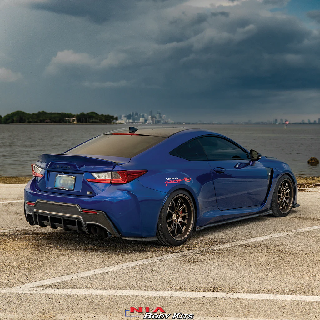 Lexus RC-F NIA Rear Wing Ducktail Spoiler V3 w/ New Lexus Emblem 2015-2025 in ABS - Image 3