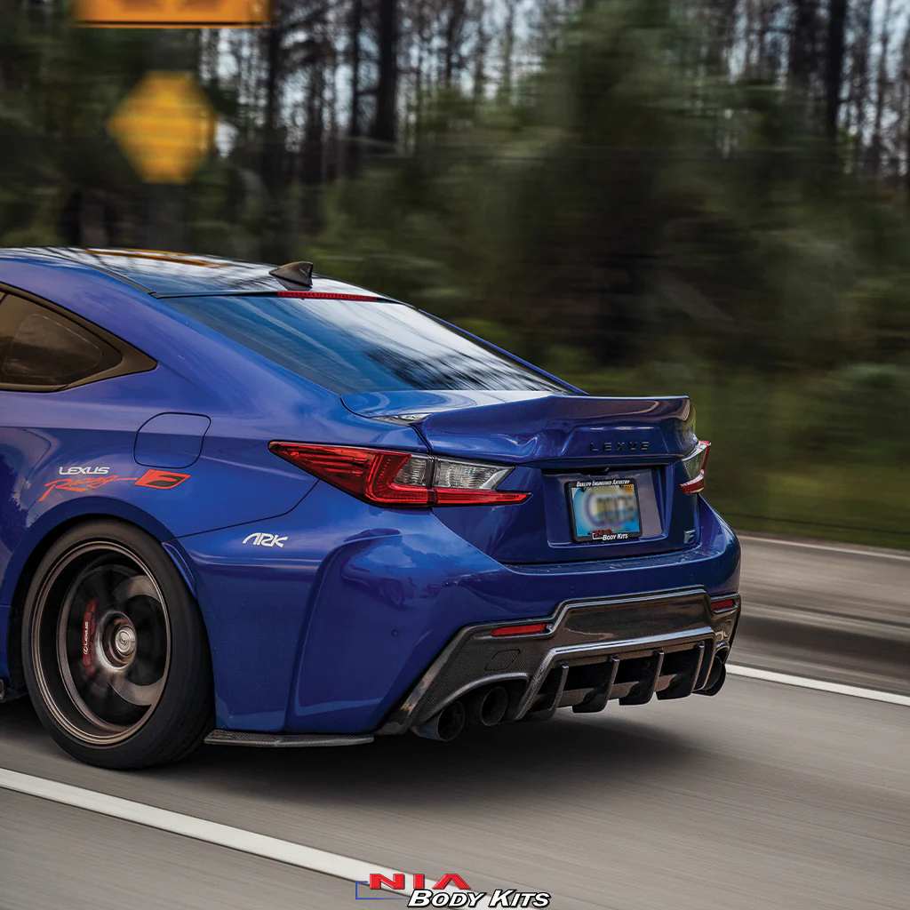 Lexus RC-F NIA Rear Wing Ducktail Spoiler V3 w/ New Lexus Emblem 2015-2025 in ABS - Image 4