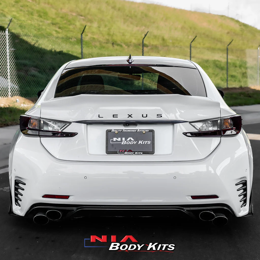 Lexus RC-F NIA Rear Wing Ducktail Spoiler V3 w/ New Lexus Emblem 2015-2025 in ABS - Image 7