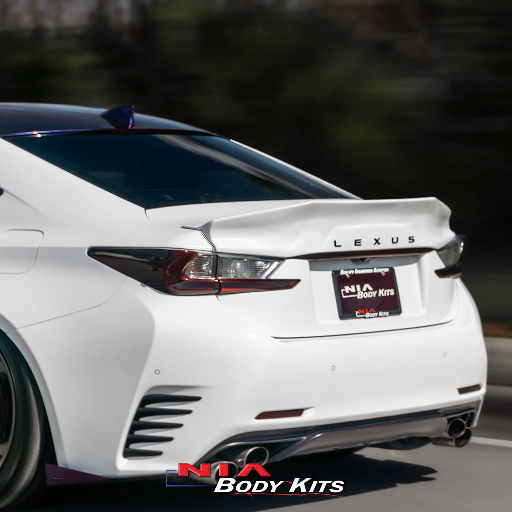 Lexus RC-F NIA Rear Wing Ducktail Spoiler V3 w/ New Lexus Emblem 2015-2025 in ABS - Image 8
