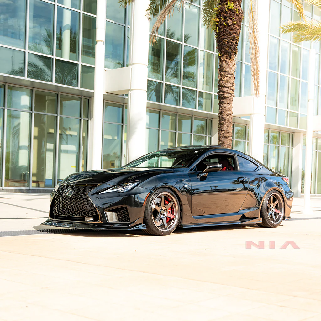 Lexus RC-F NIA side skirts lip bodykit 2020-2025 in ABS or Carbon Fiber - Image 3