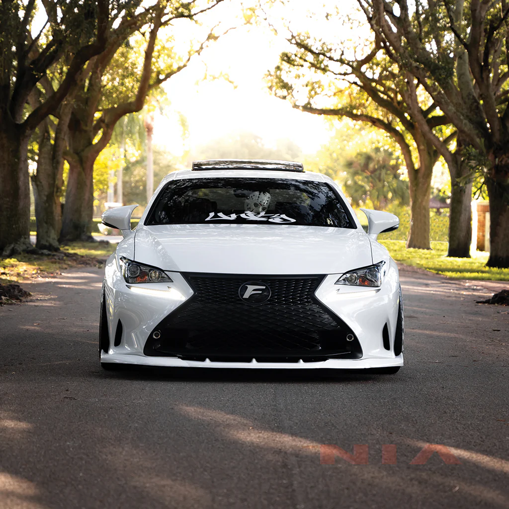 Lexus RC F-Sport, Base Model NIA Front Splitter Lip 2015-2018 in ABS or Carbon Fiber