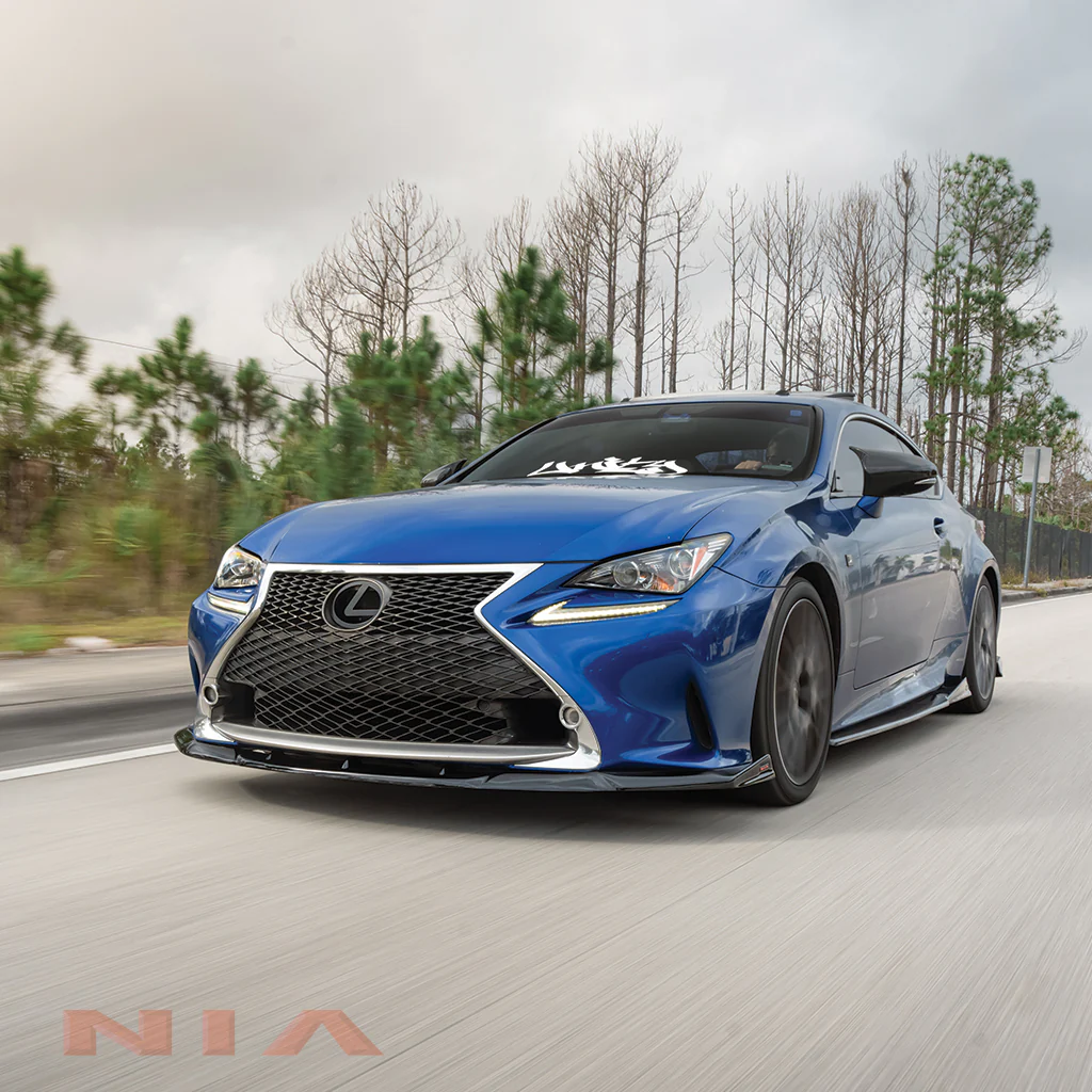 Lexus RC F-Sport, Base Model NIA Front Splitter Lip 2015-2018 in ABS or Carbon Fiber - Image 2