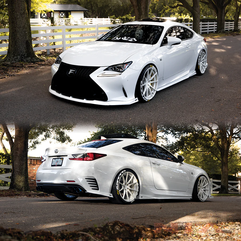 Lexus RC F-Sport, Base Model NIA NIA Full lip Body Kit 6pcs (Front Splitter, Side Skirt Rockers, Rear apron spats, Diffuser Bumper Extension) 2015-2018 in ABS - Image 11