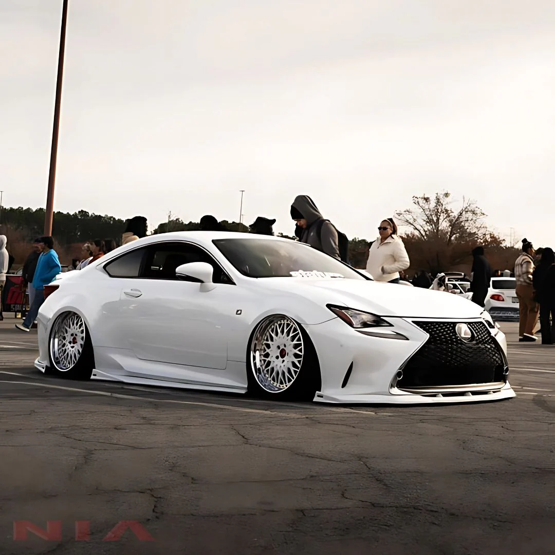 Lexus RC F-Sport, Base Model NIA NIA Full lip Body Kit 6pcs (Front Splitter, Side Skirt Rockers, Rear apron spats, Diffuser Bumper Extension) 2015-2018 in ABS - Image 13