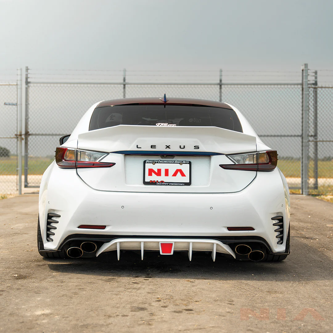 Lexus RC F-Sport, Base Model NIA Rear Diffuser Lip Bumper Extension 2015-2018 in ABS