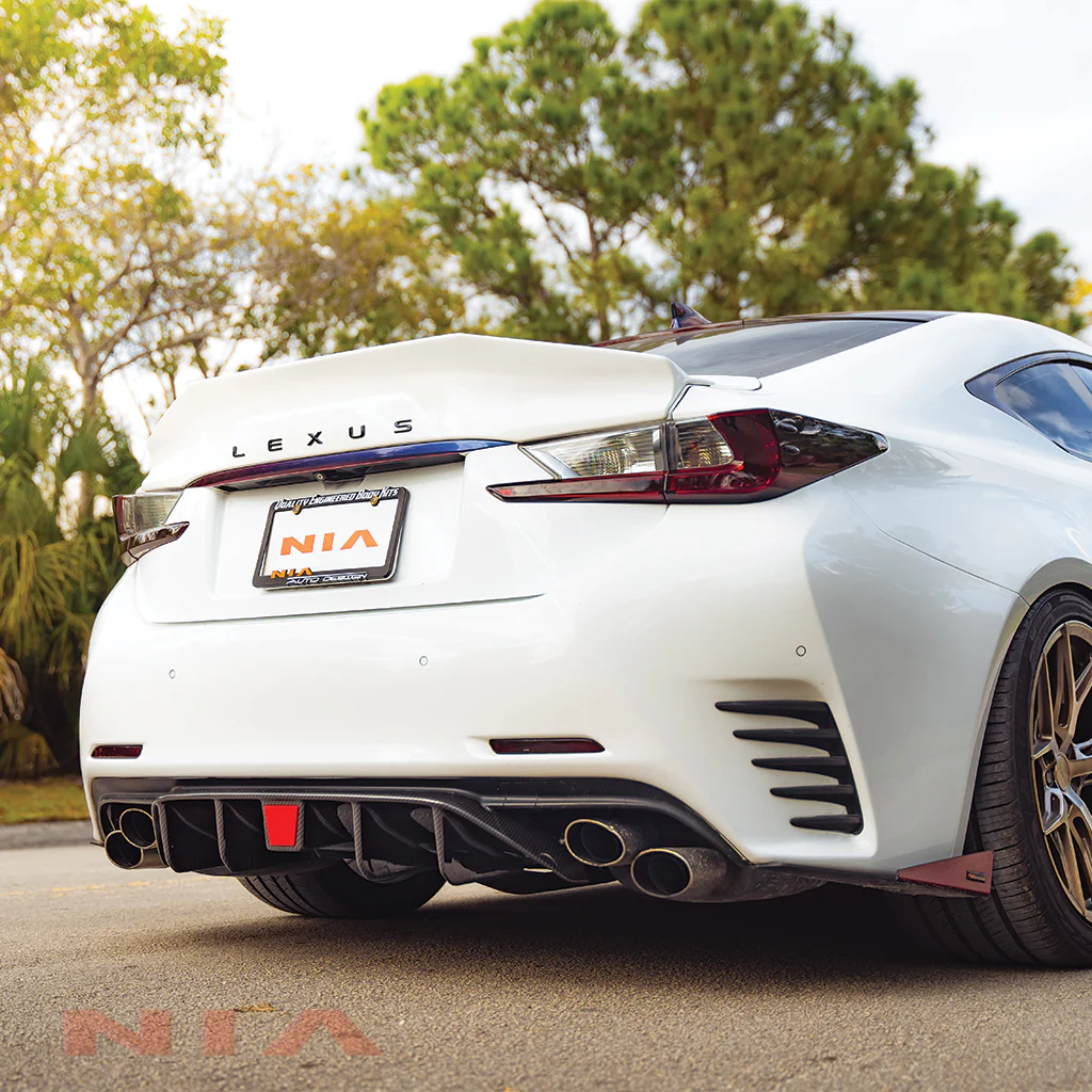 Lexus RC F-Sport, Base Model NIA Rear Diffuser Lip Bumper Extension 2015-2018 in ABS - Image 5