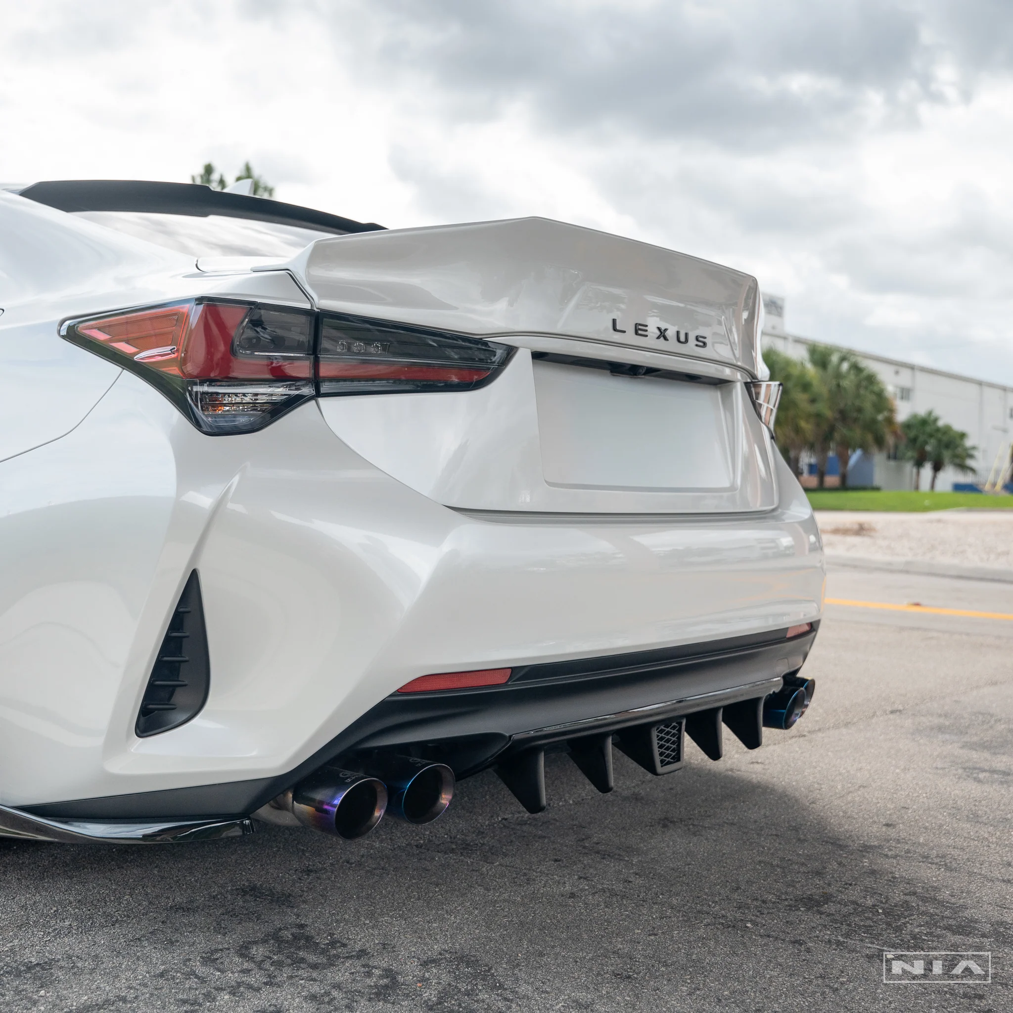Lexus RC Base Model, F-Sport NIA Rear Diffuser Lip Bumper Extension 2019-2025 in ABS - Image 16