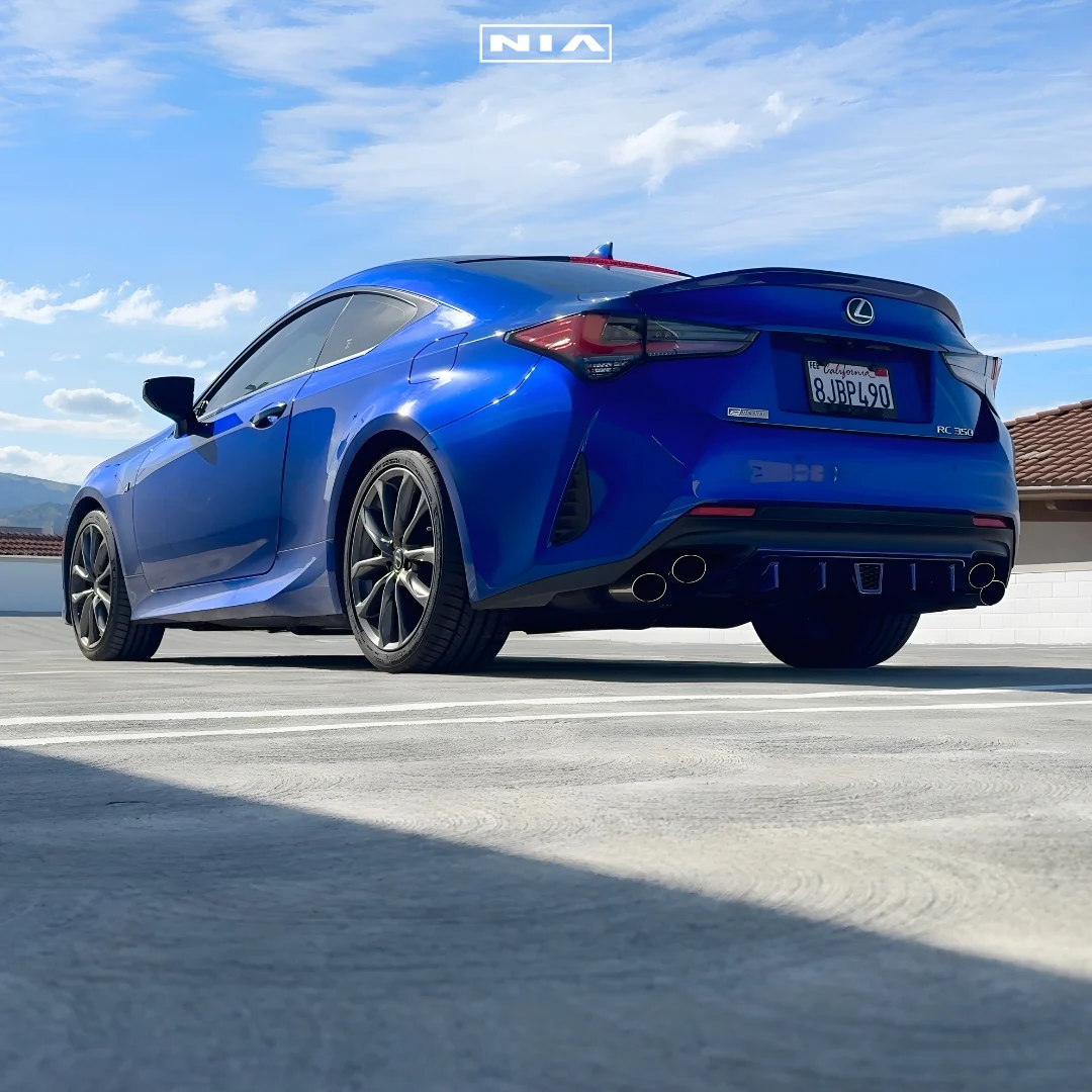Lexus RC Base Model, F-Sport NIA Rear Diffuser Lip Bumper Extension 2019-2025 in ABS - Image 2