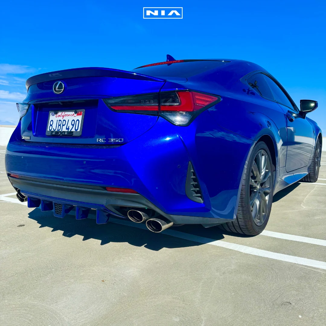 Lexus RC Base Model, F-Sport NIA Rear Diffuser Lip Bumper Extension 2019-2025 in ABS - Image 4