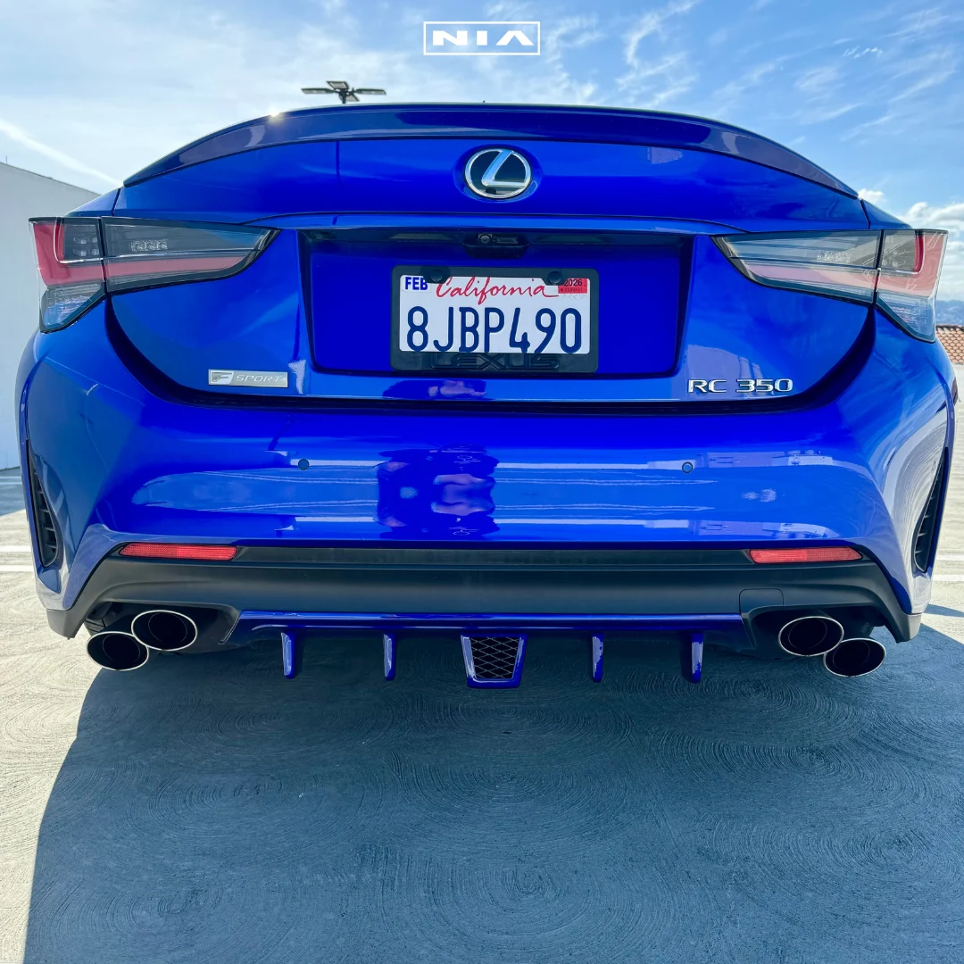 Lexus RC Base Model, F-Sport NIA Rear Diffuser Lip Bumper Extension 2019-2025 in ABS - Image 5