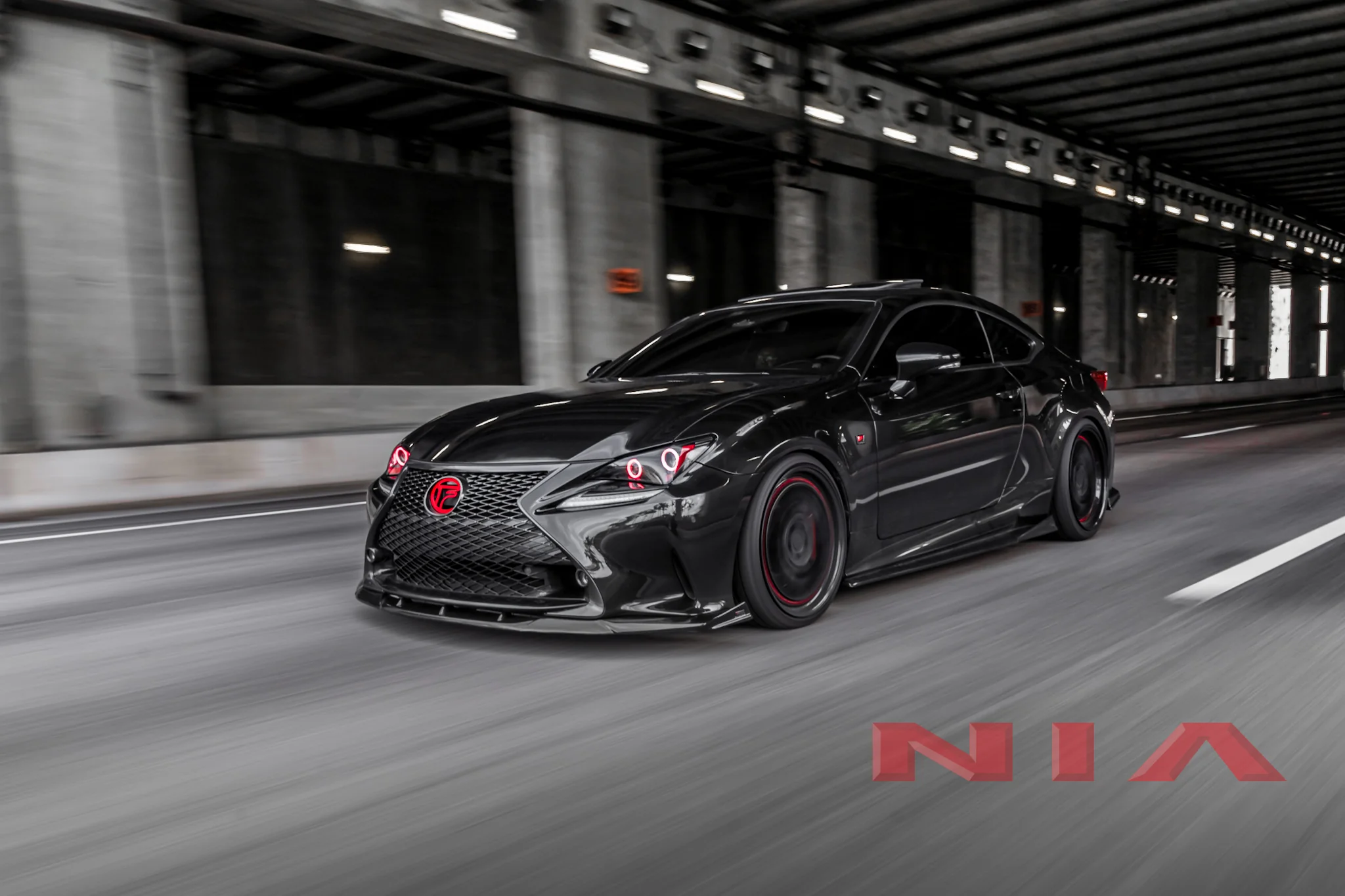 Lexus RC F-Sport, Base Model NIA Full Kit 5pcs 2015-2018 in ABS or Carbon Fiber - Image 4